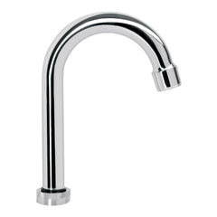 Cuello tipo barra para mezcladora de lavabo, cromo, BASIC