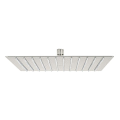 Regadera plato cuadrado 12' sin brazo, satinado, FOSET RIVIERA