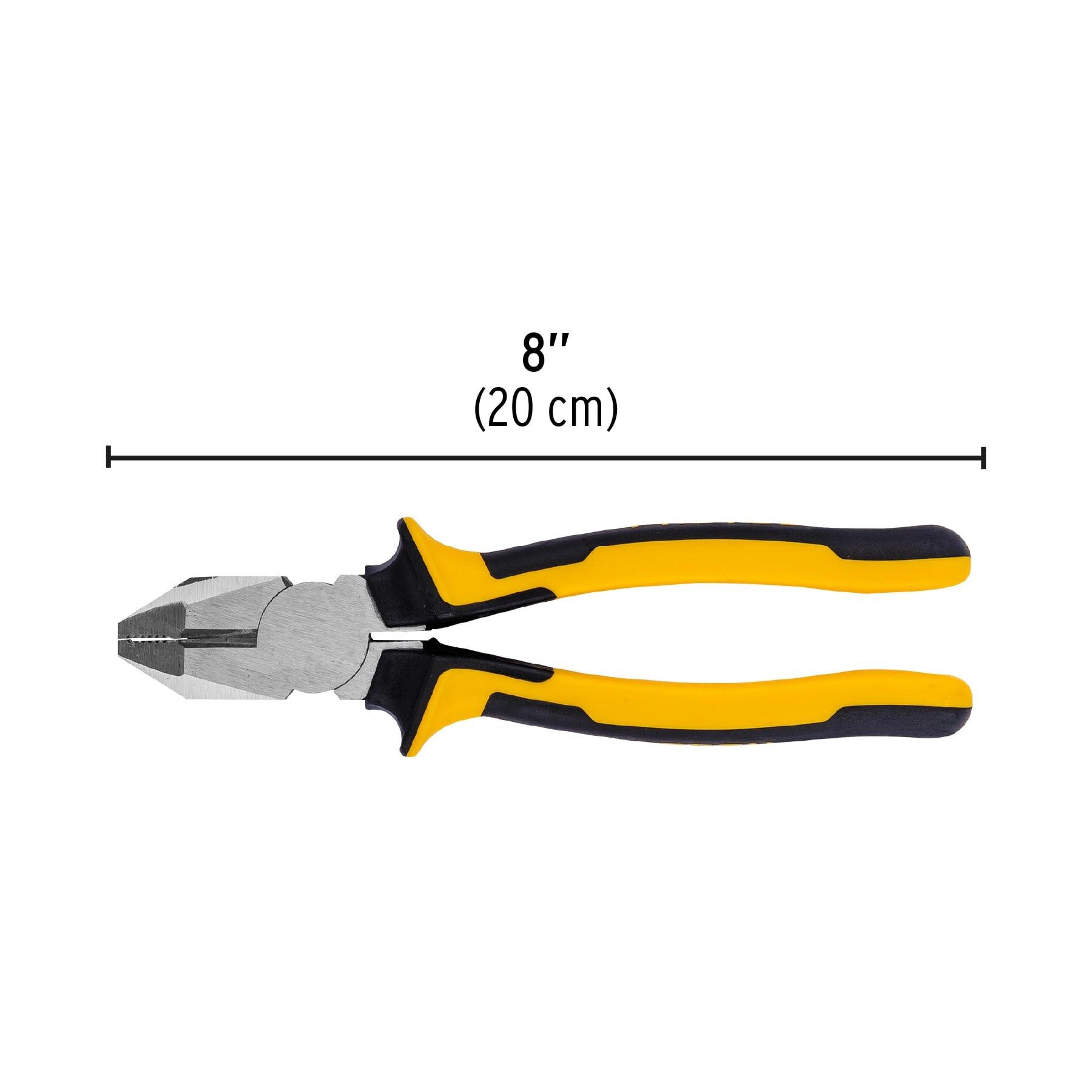 Pinza p/electricista 8" uso rudo, Comfort Grip, PRETUL