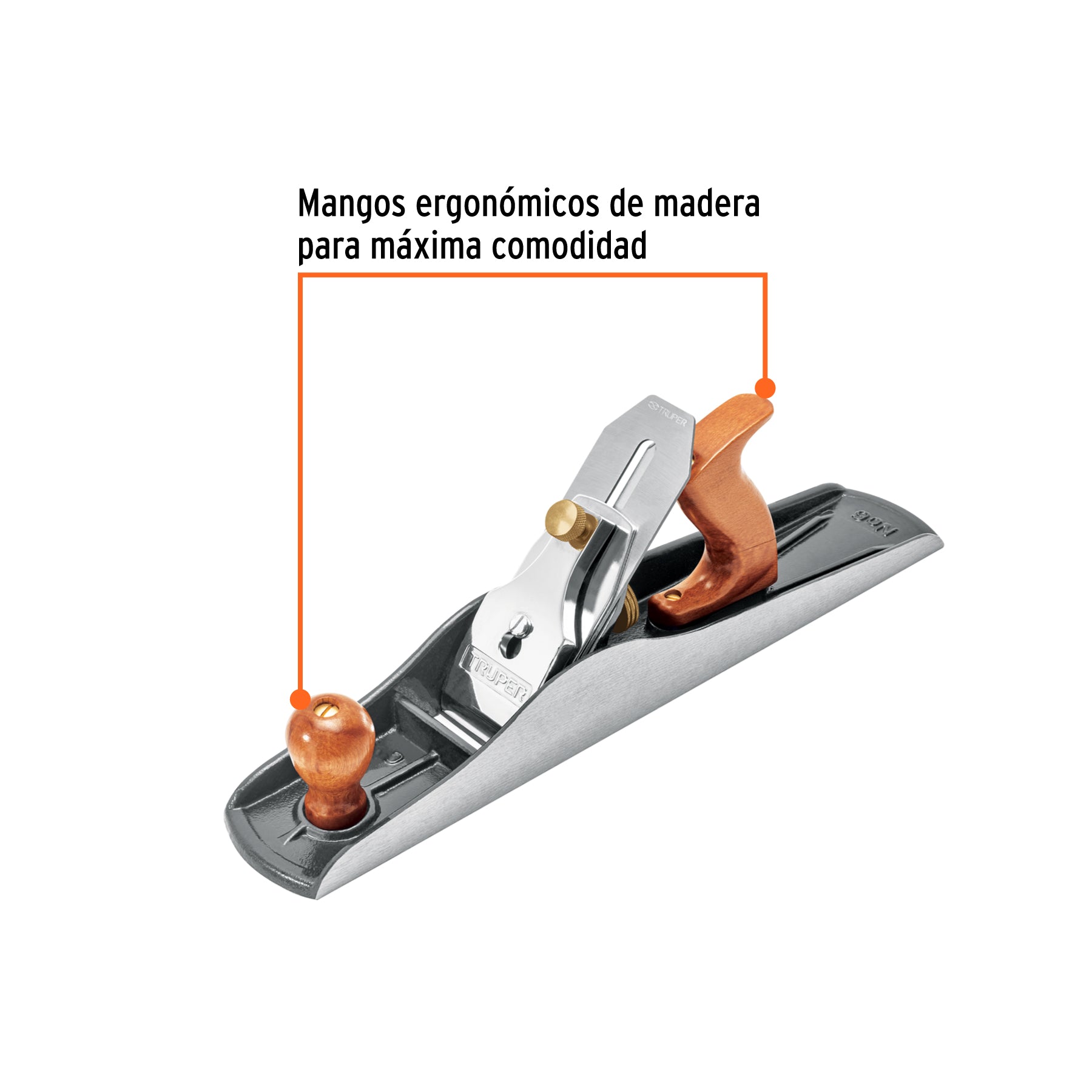 Cepillo para carpintero 4 base lisa, TRUPER