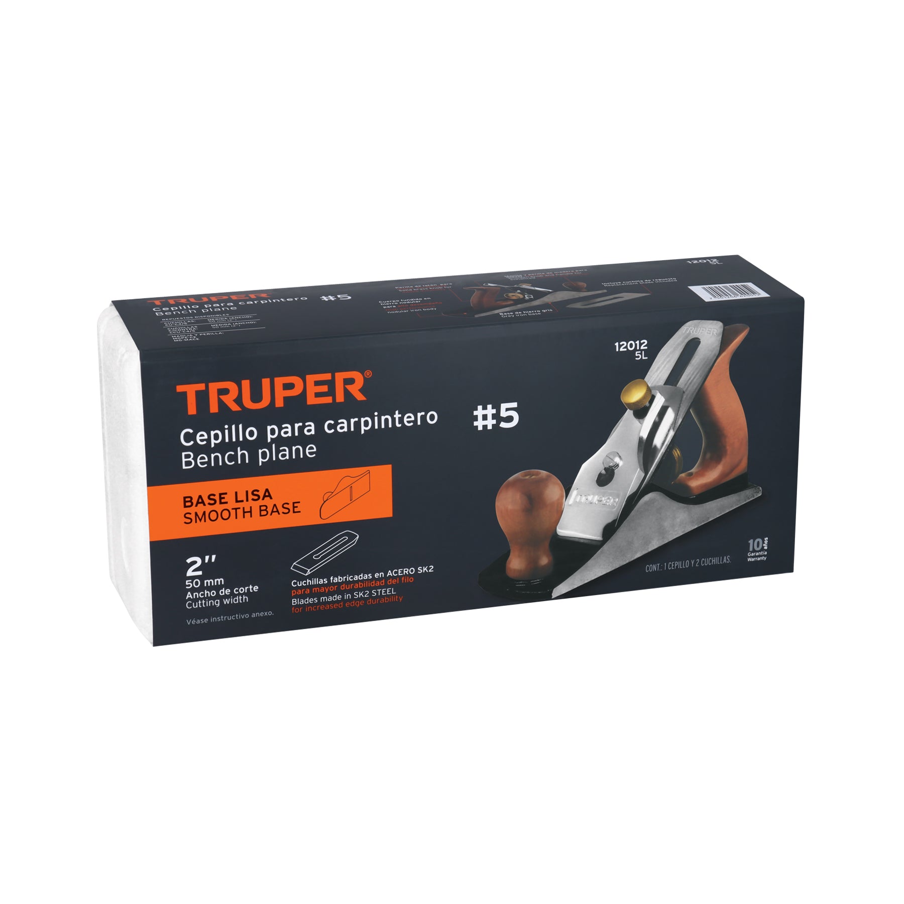 Cepillo para carpintero 5 base lisa, TRUPER