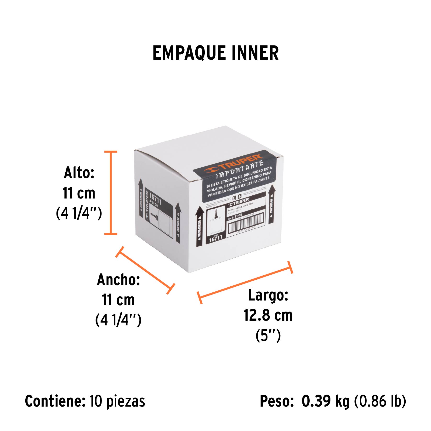 Aceite multiusos, 30ml (1oz), TRUPER - Empaque