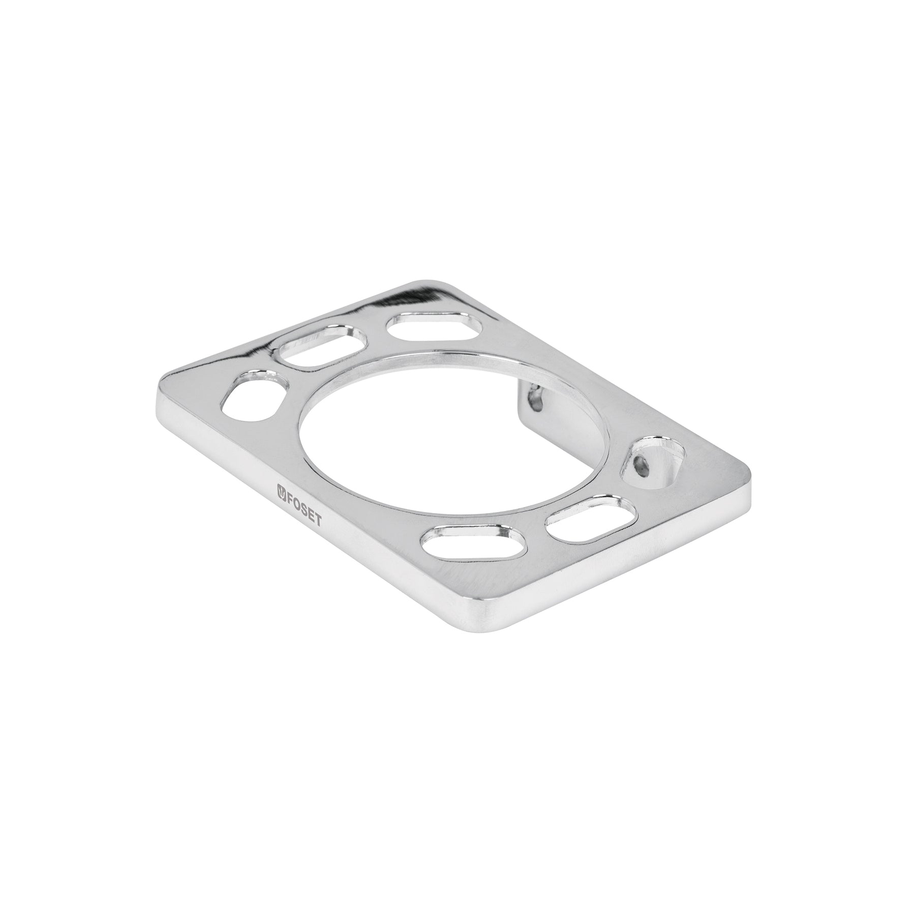 Portavaso cepillero, metálico, cromo, BASIC