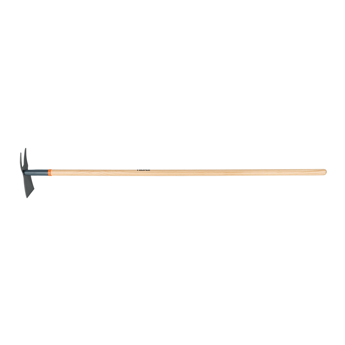 Azadón dos cuernos, mango de madera 54", TRUPER