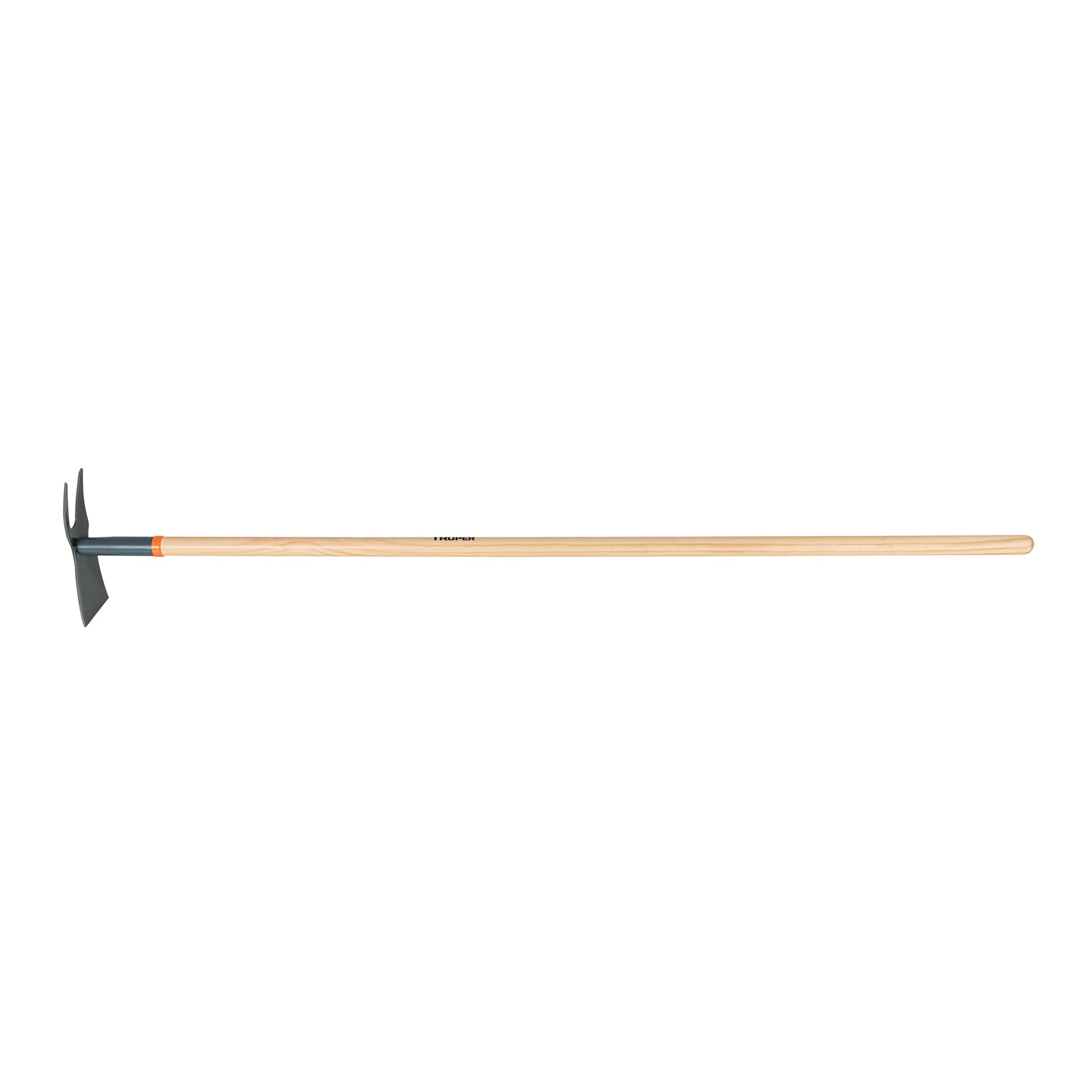 Azadón dos cuernos, mango de madera 54", TRUPER