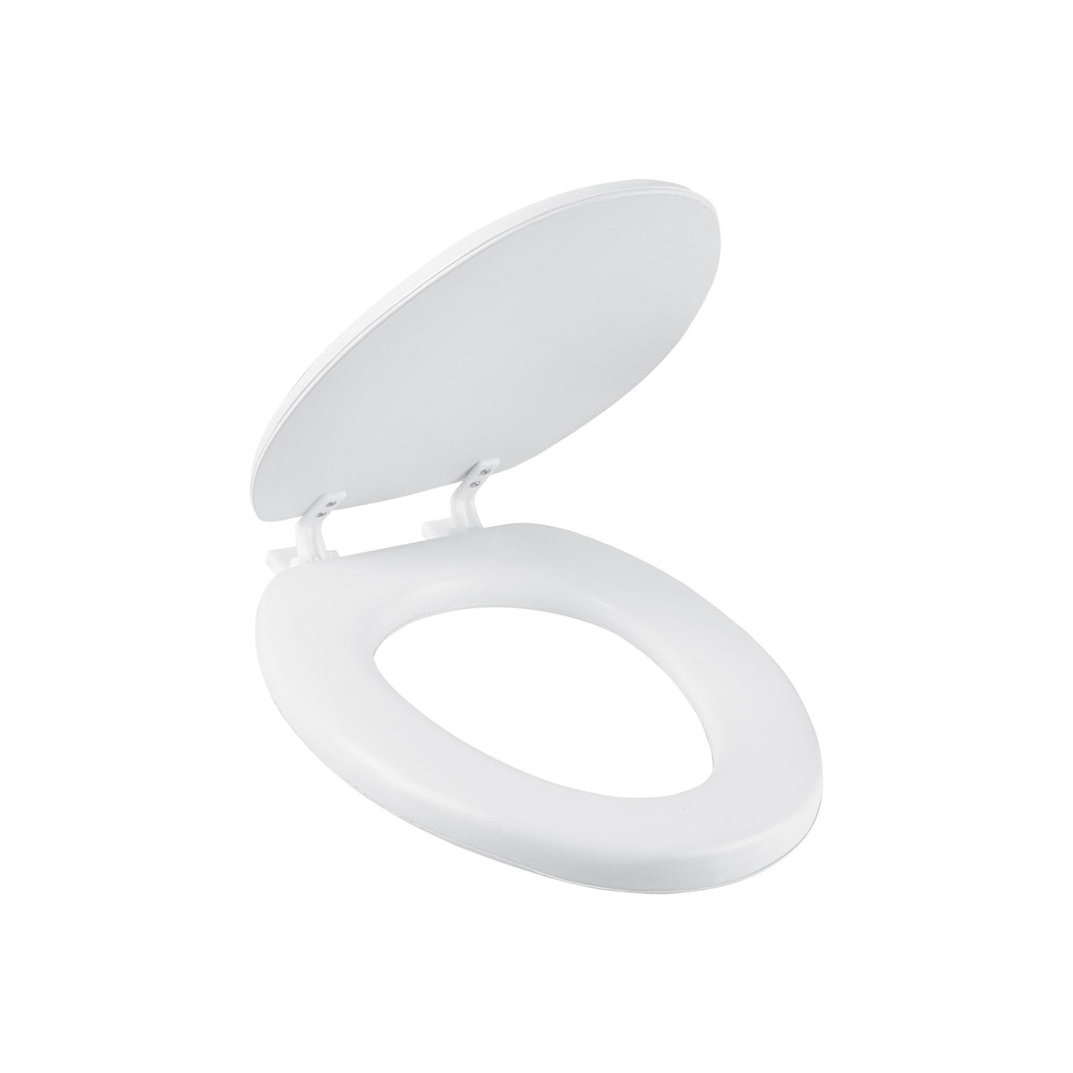 Asiento alargado acojinado para WC, cerrado, blanco, AQUA