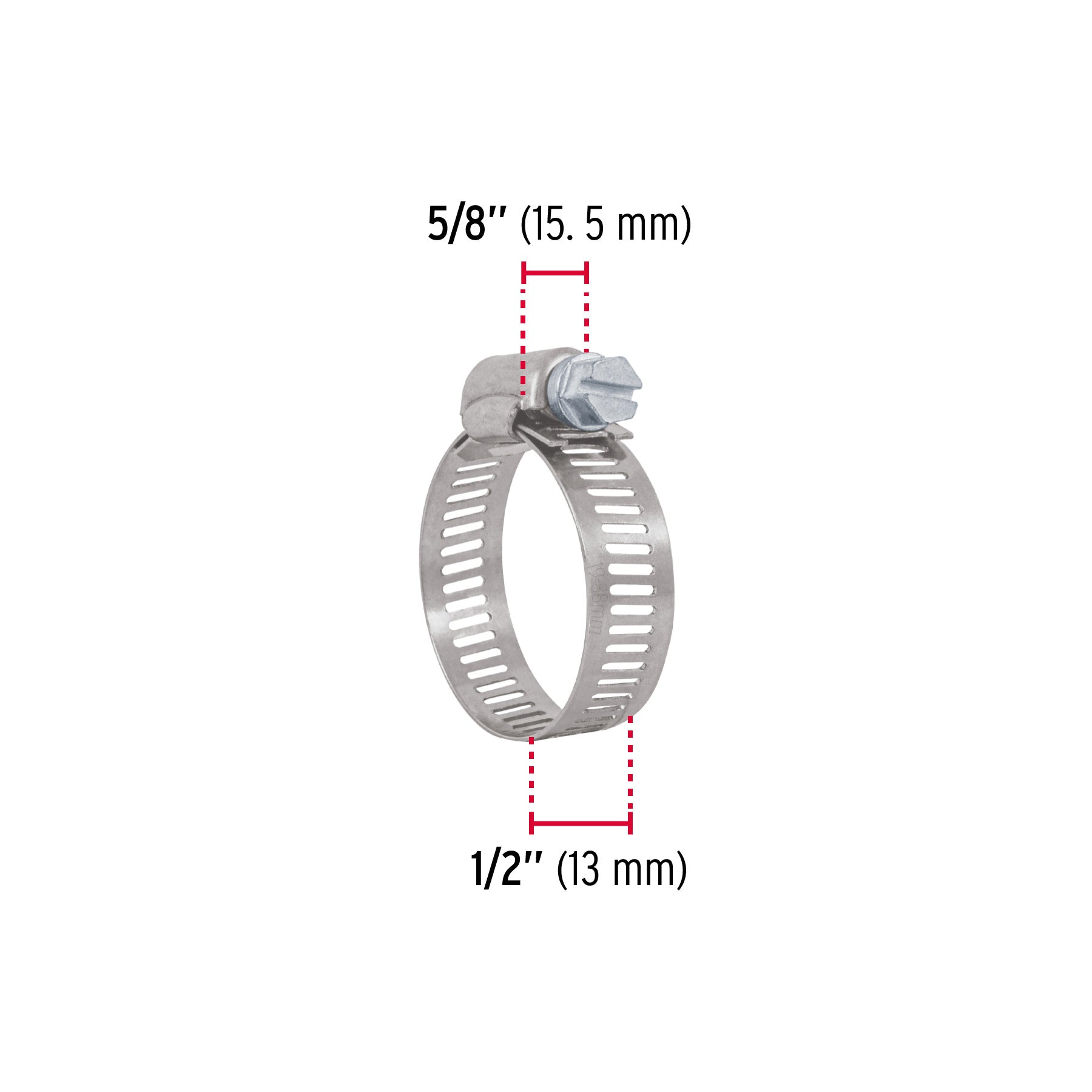 Bolsa con 10 abrazaderas sin fin #16, 3/4 - 1-1/2", FIERO