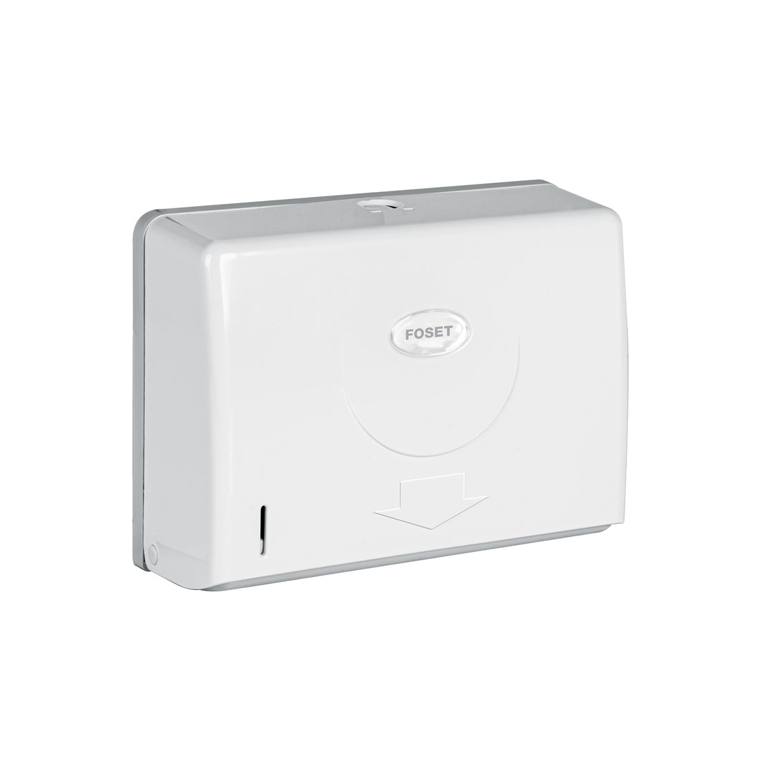 Dispensador chico para toallas de papel, blanco, FOSET BASIC