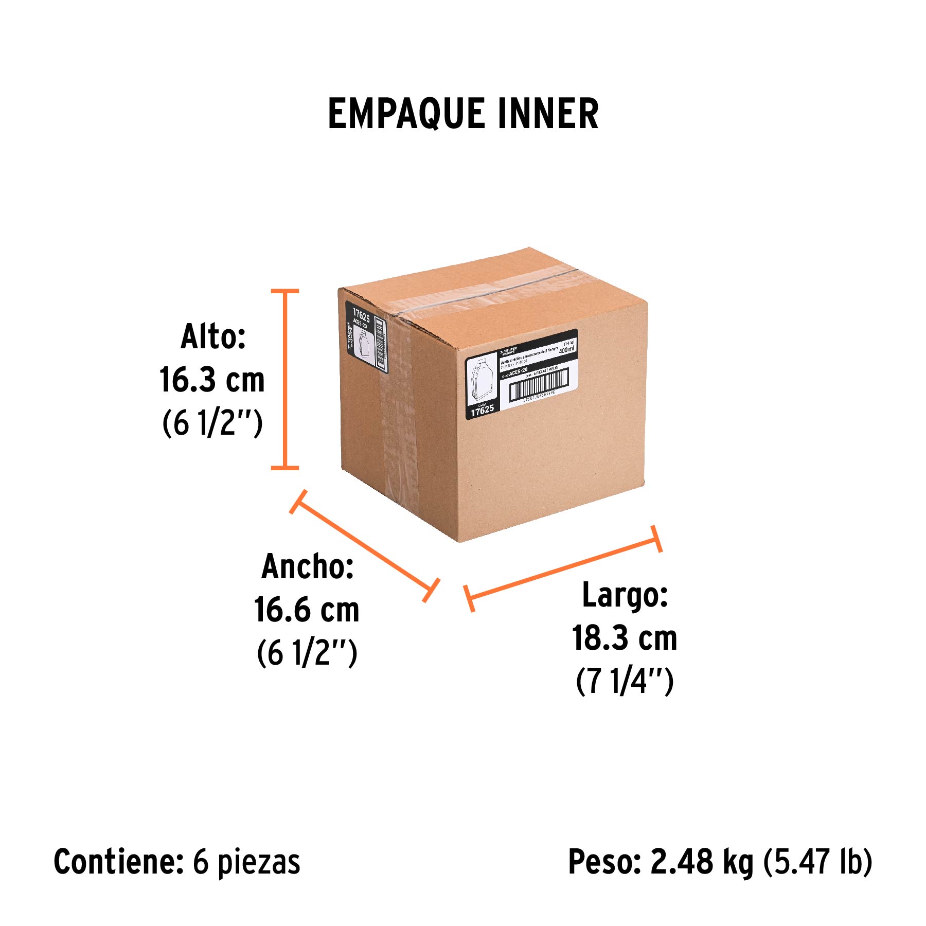 Aceite sintético para motor de 2 tiempos, 400 ml - Empaque