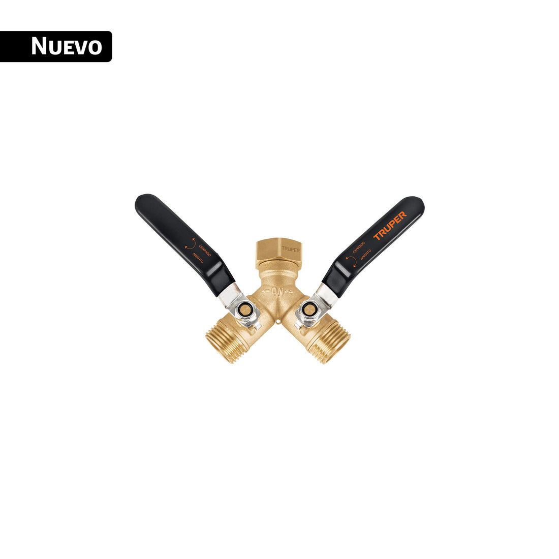 Conector "Y" 3/4" cuerpo robusto con tuerca móvil p/manguera