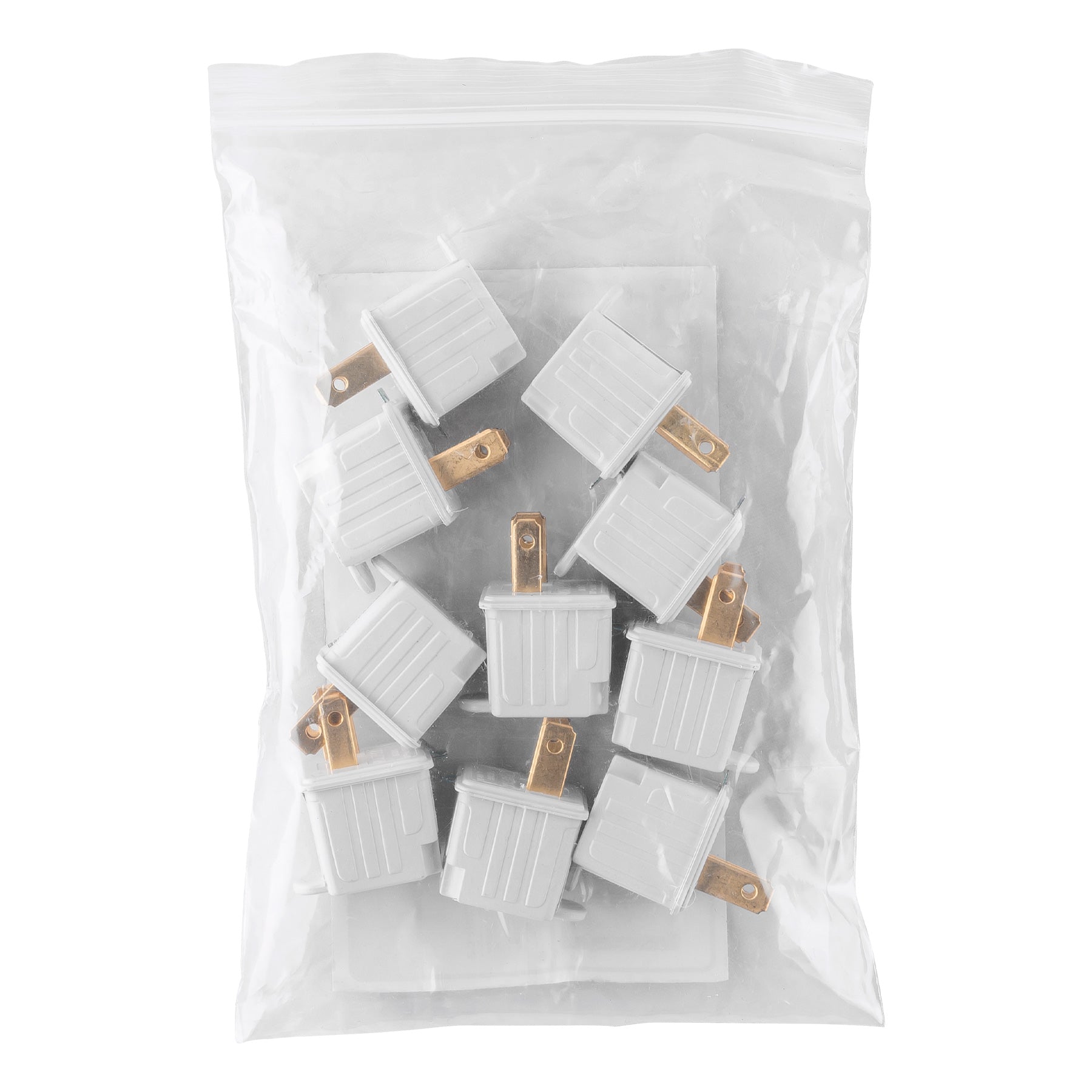 Adaptador 3 a 2, blanco, a granel, VOLTECK
