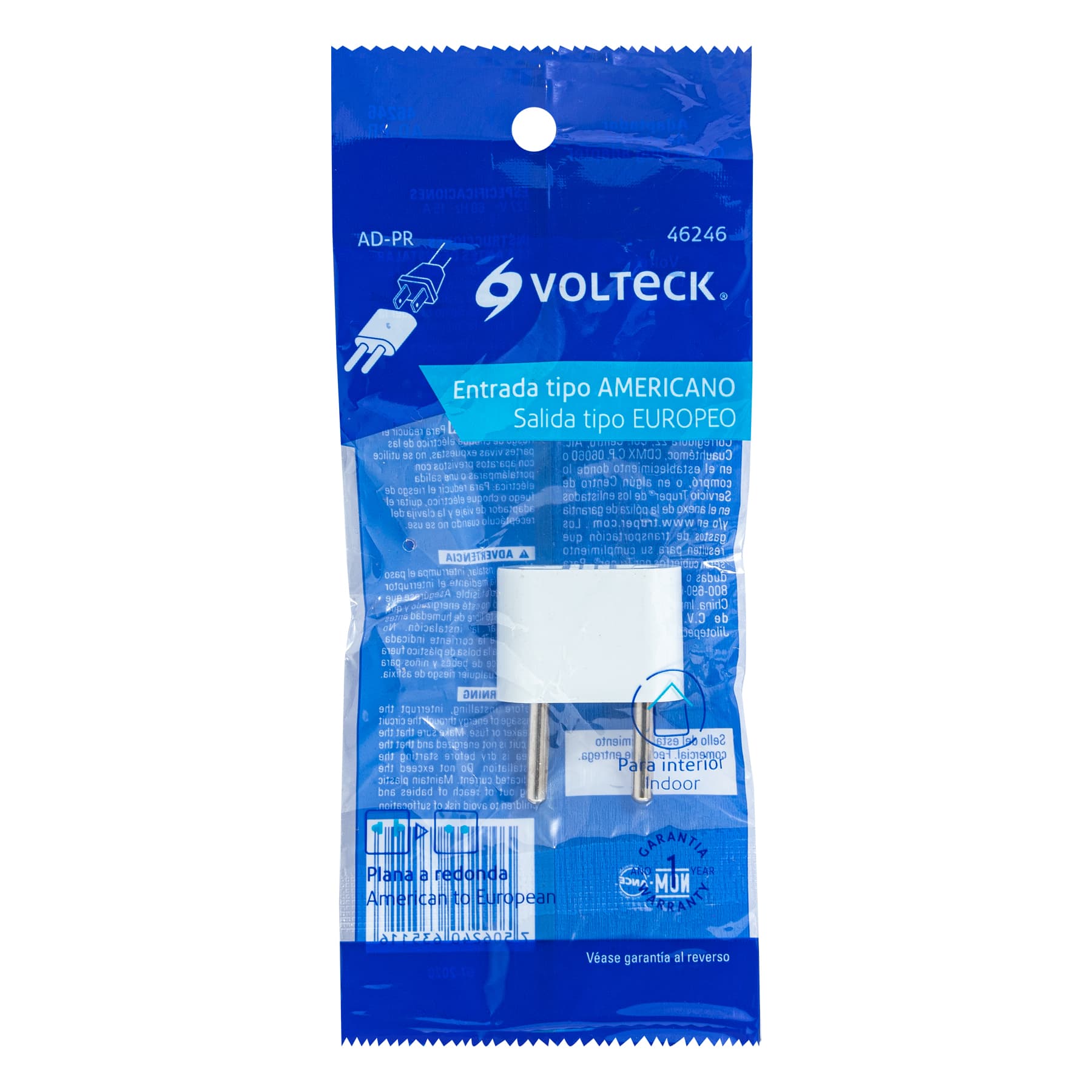 Adaptador barra plana a redonda, VOLTECK