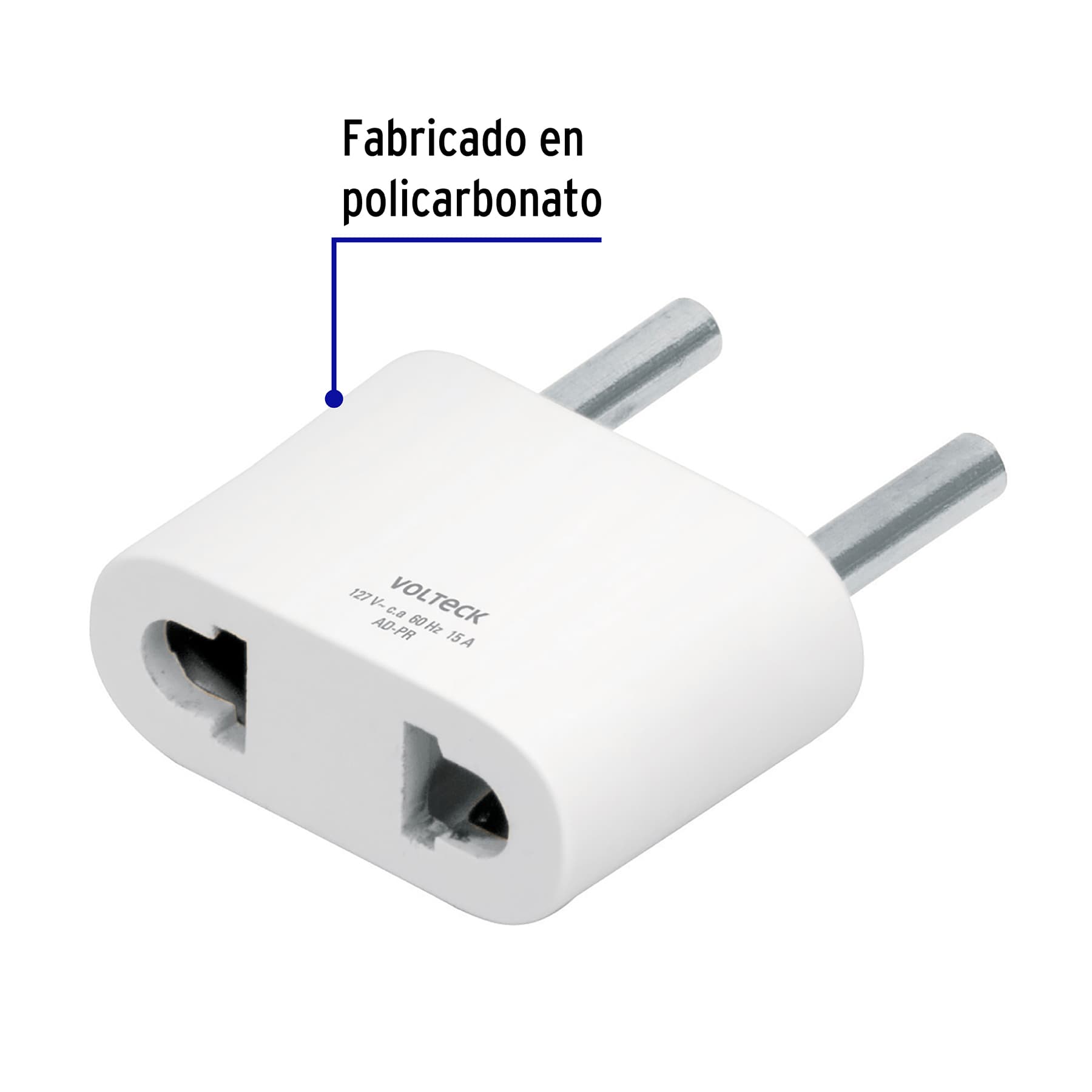 Adaptador barra plana a redonda, VOLTECK