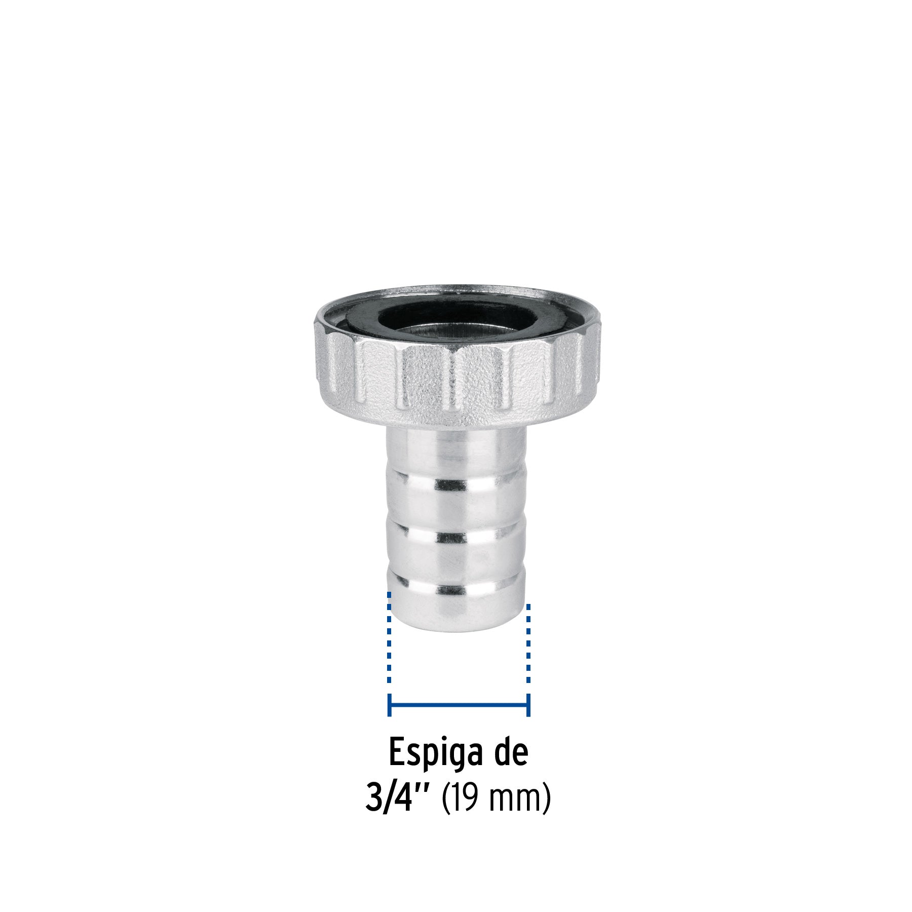 Adaptador de latón 1/2" para manguera, FOSET