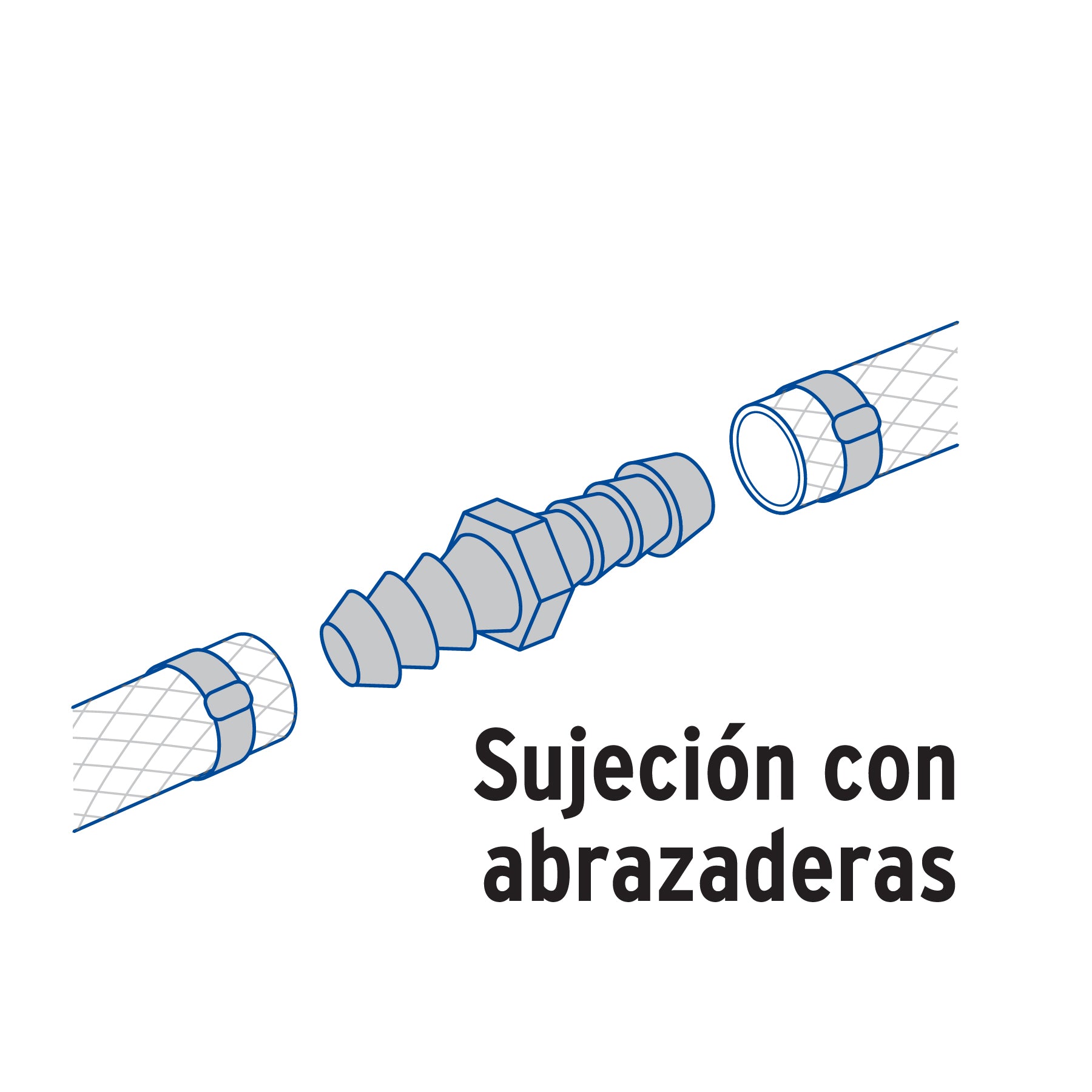 Cople inserción de latón 1/2" para manguera, FOSET