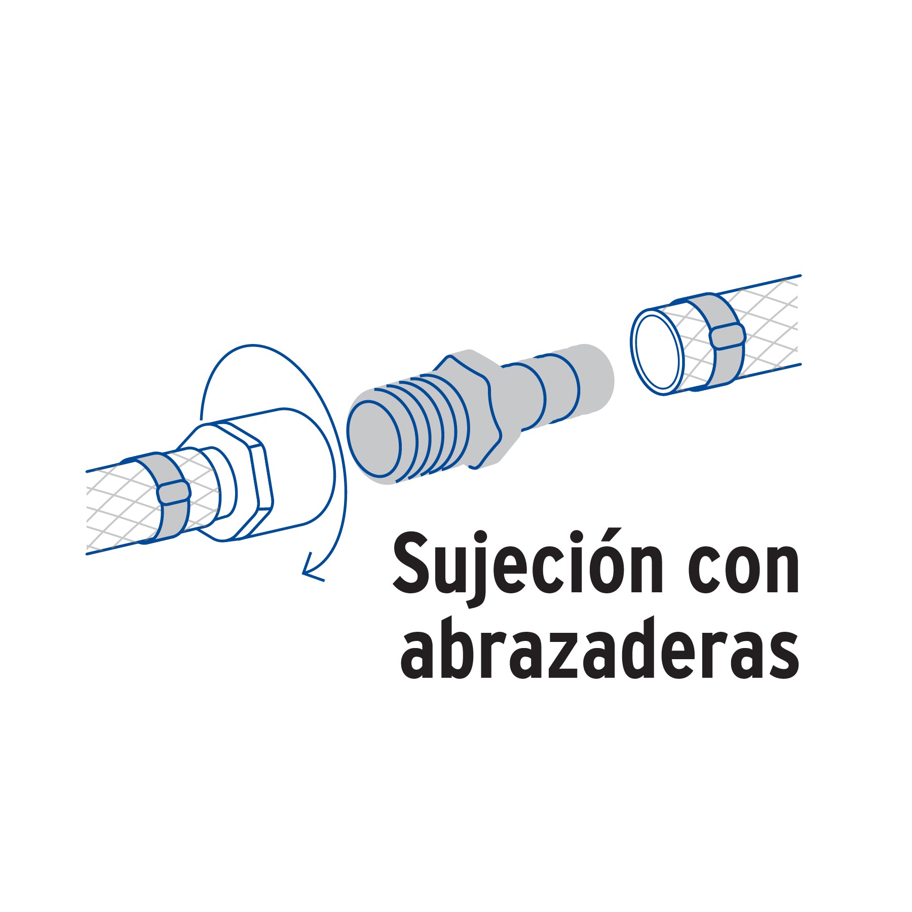 Adaptador macho de latón 1/2" para manguera, FOSET