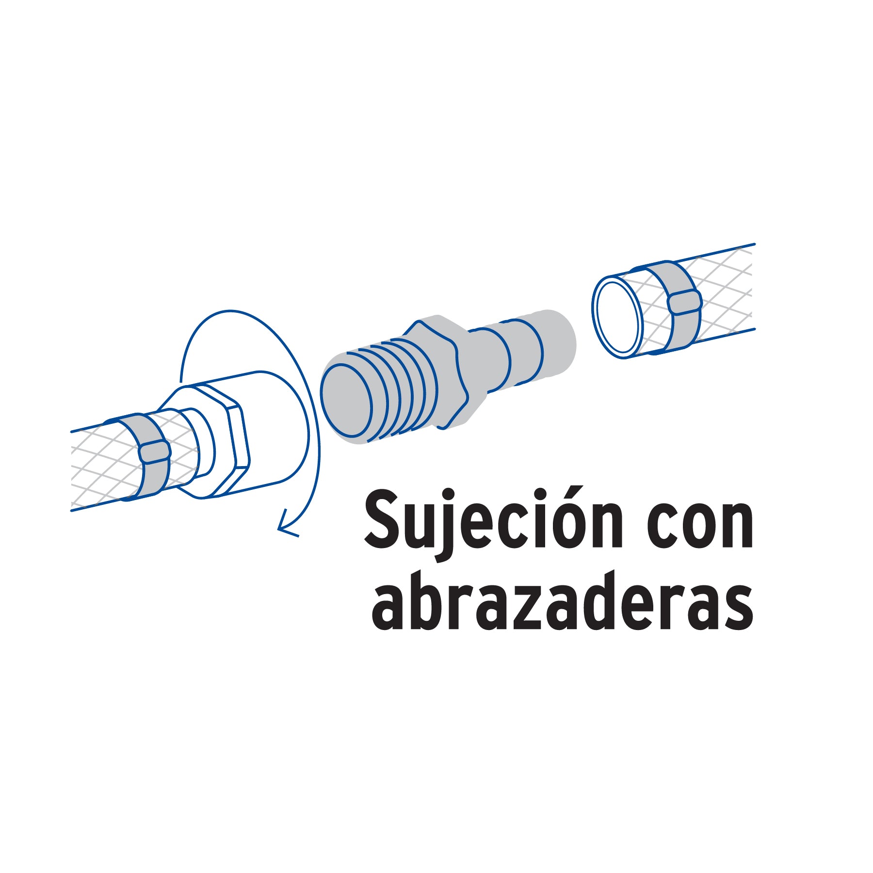 Adaptador macho de latón 1" para manguera, FOSET