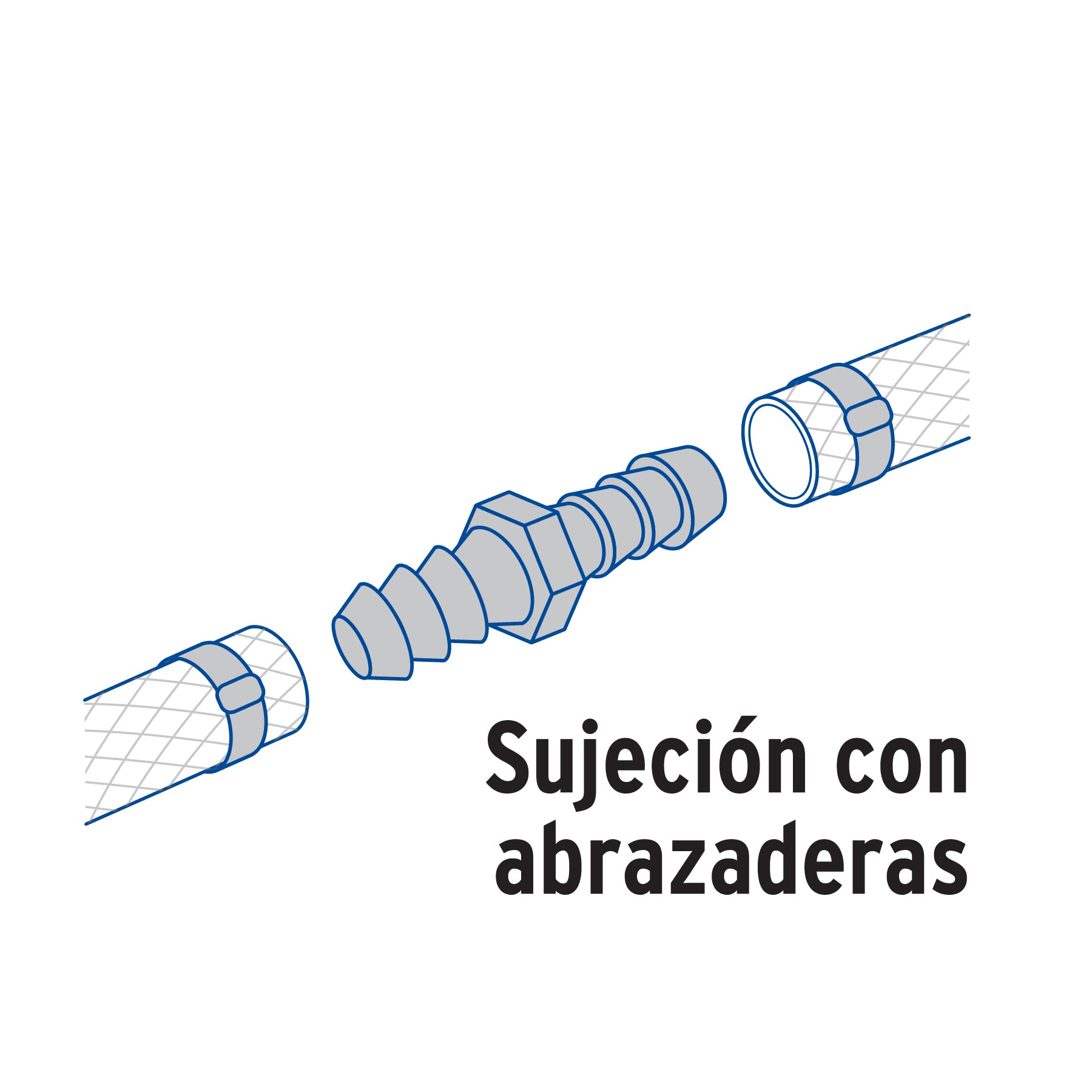 Cople inserción de latón 3/4" para manguera, FOSET