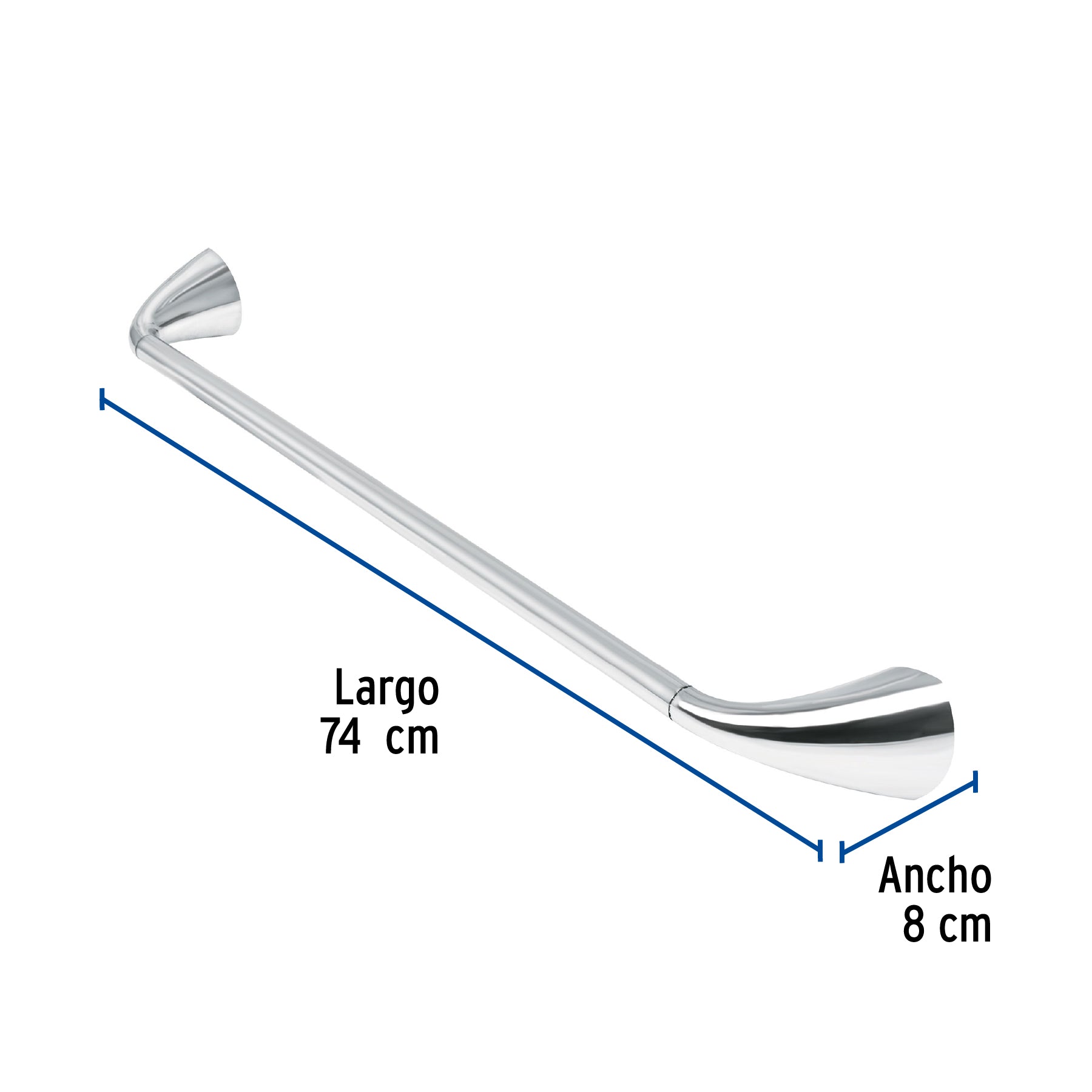 Toallero con barra de acero inoxidable, FOSET AERO