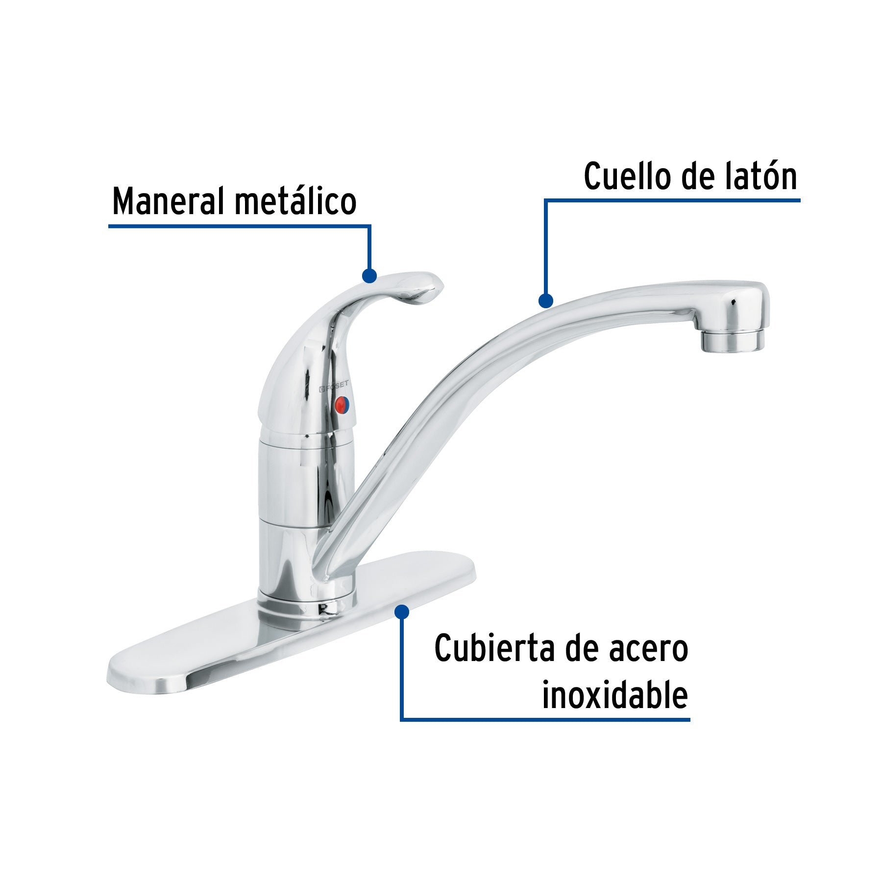 Monomando para fregadero, FOSET AERO