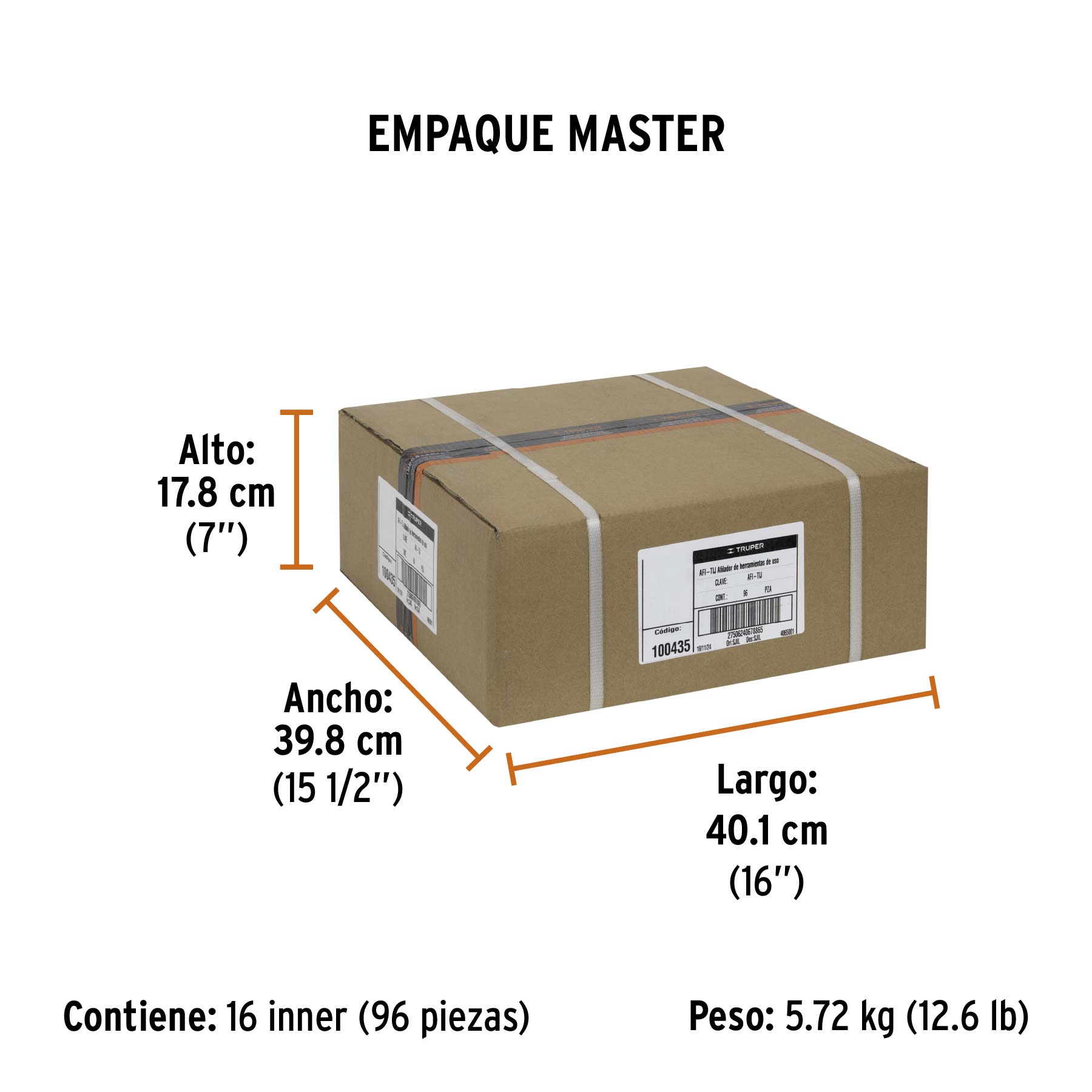 Afilador para herramientas de corte, TRUPER - Empaque