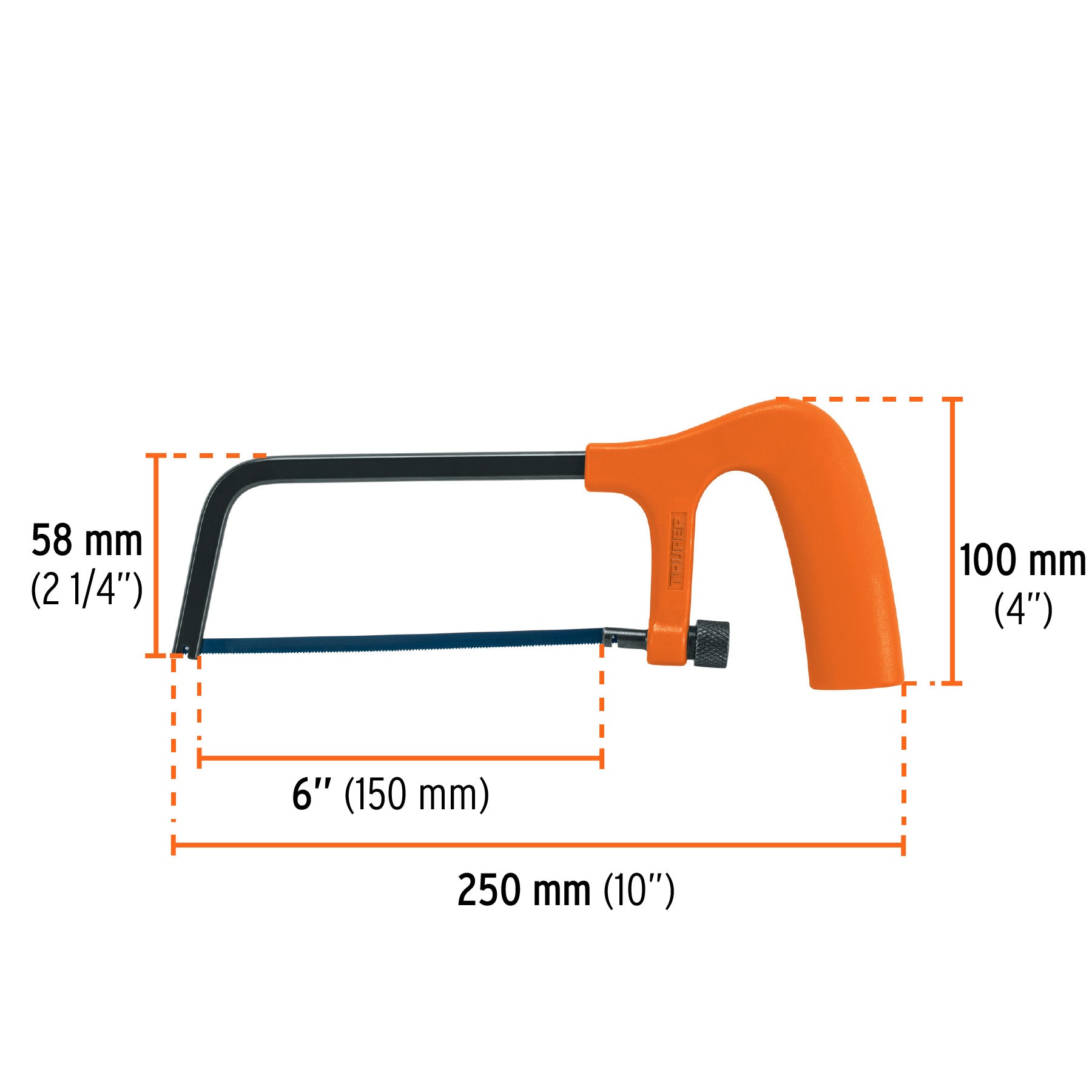 Arco junior 6" para segueta, TRUPER