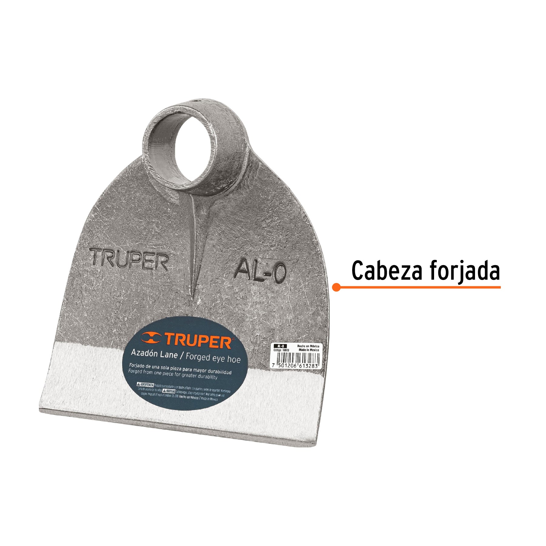 Azadón Lane No. 0 de 1.6 lb, sin mango, TRUPER