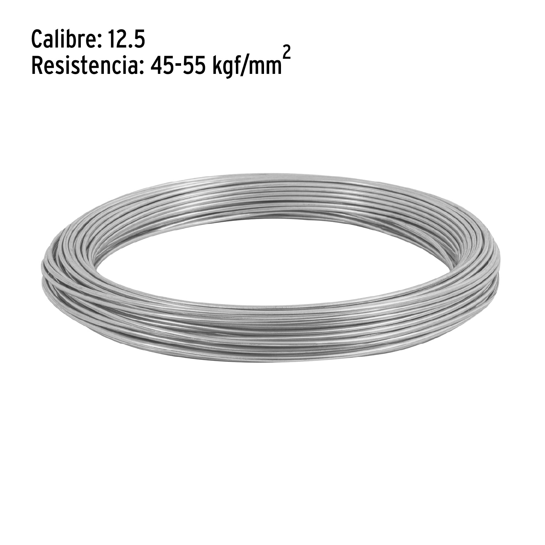 Kilo de alambre galvanizado, calibre 12.5, FIERO