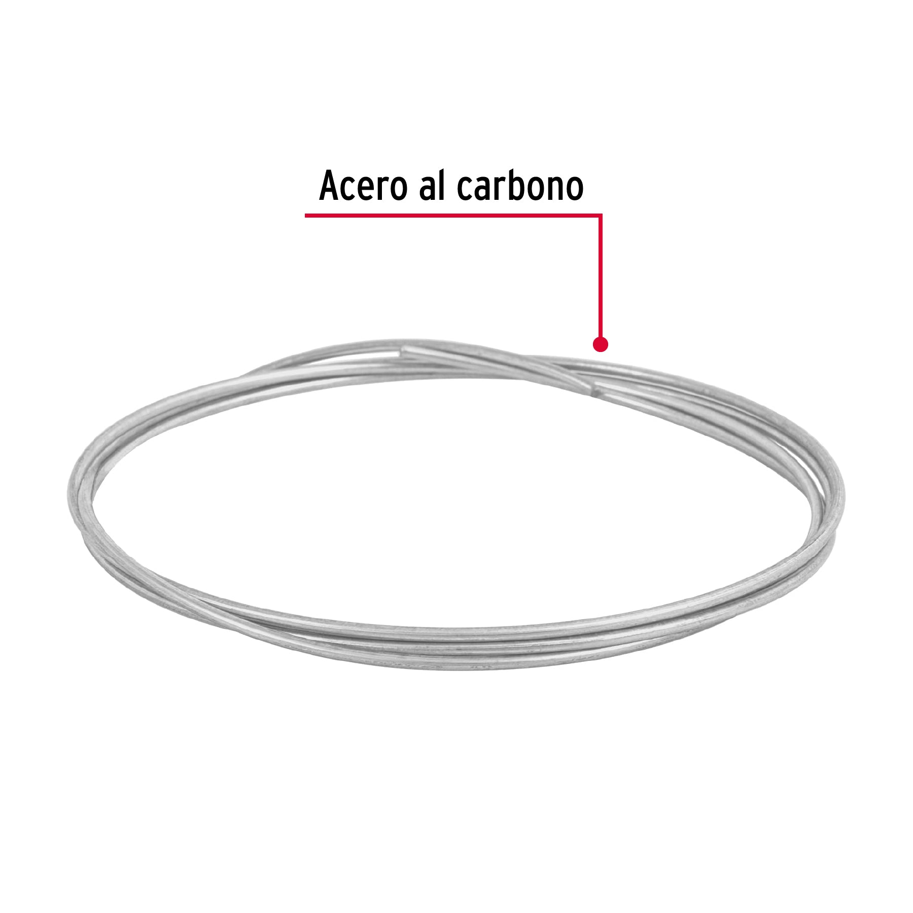 Rollo de 30 g de alambre galvanizado calibre 14.5, en bolsa