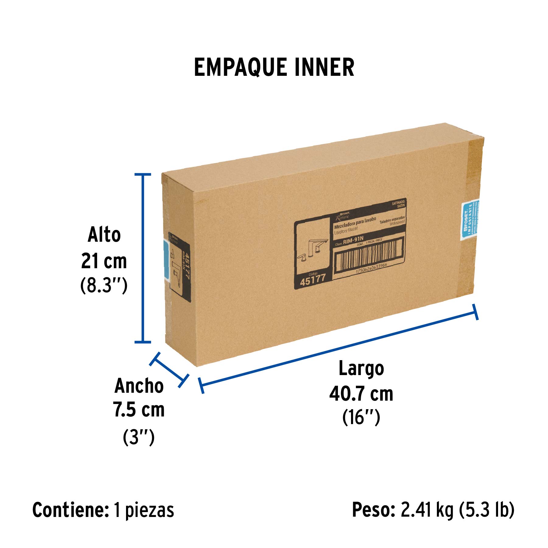 Rollo de 30 g de alambre galvanizado calibre 16, en bolsa - Empaque