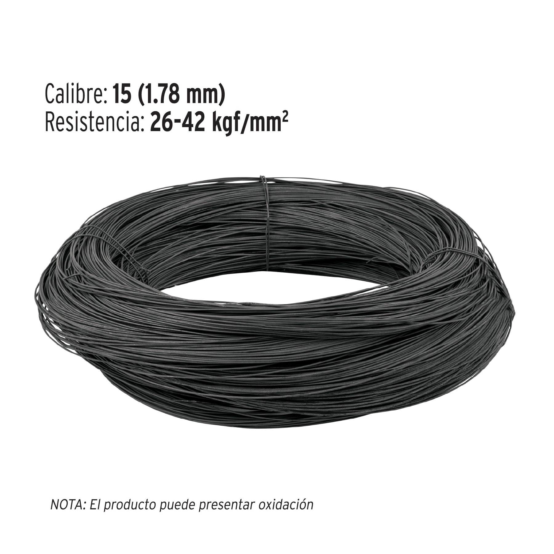 Kilo de alambre recocido calibre 15 en rollo de 20 kg, FIERO