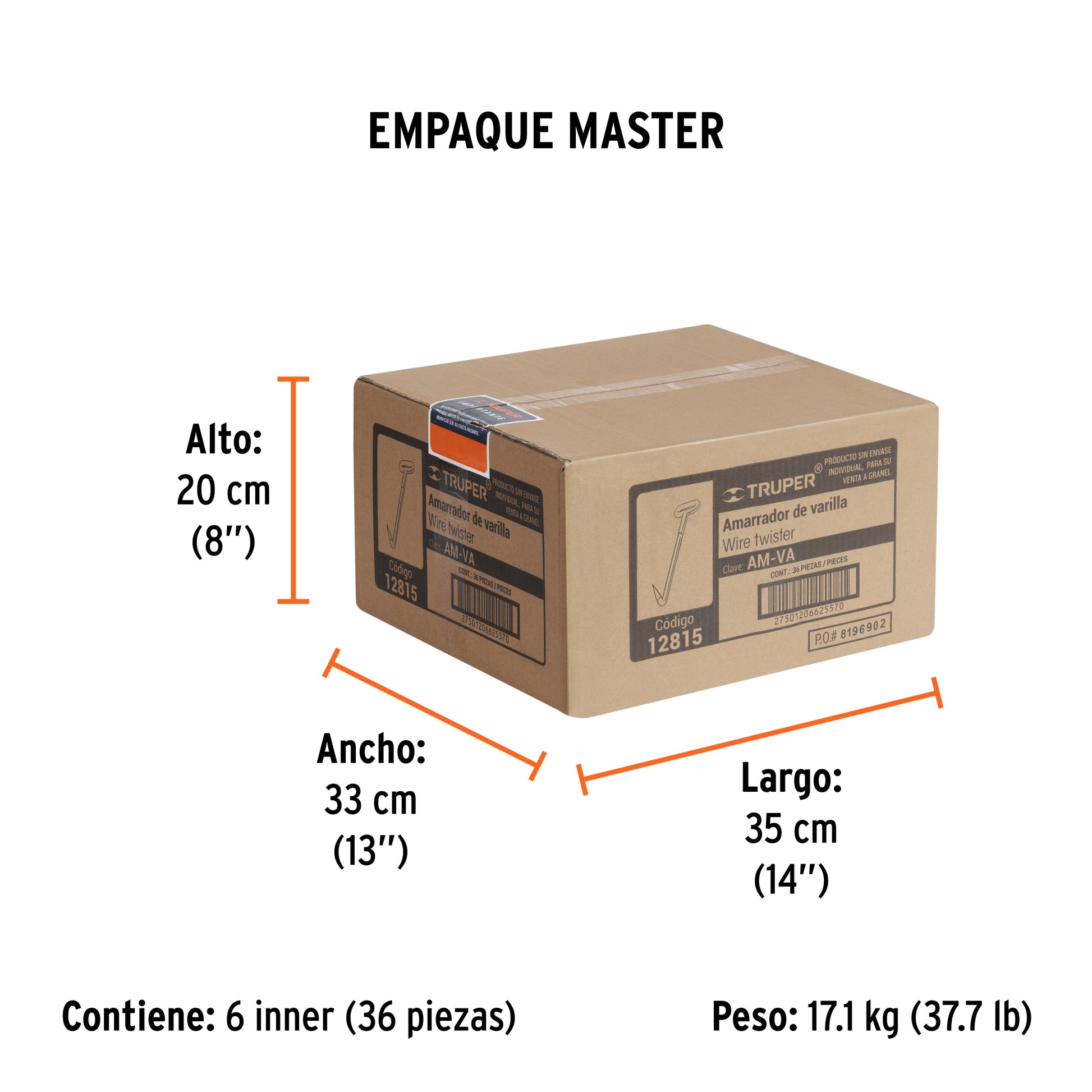 Amarrador de varillas, TRUPER - Empaque