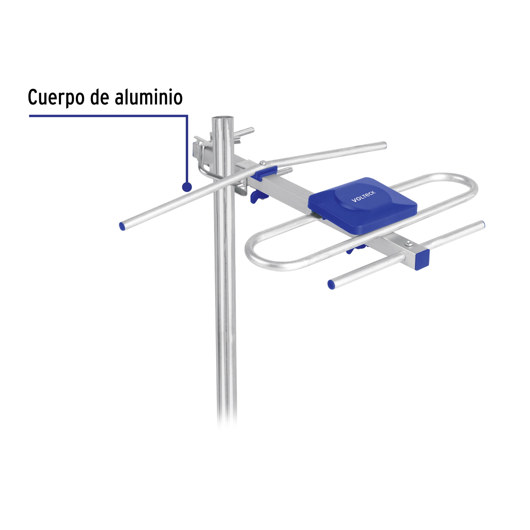 Antena aérea para HD TV, 3 elementos, 3 dB, VOLTECK