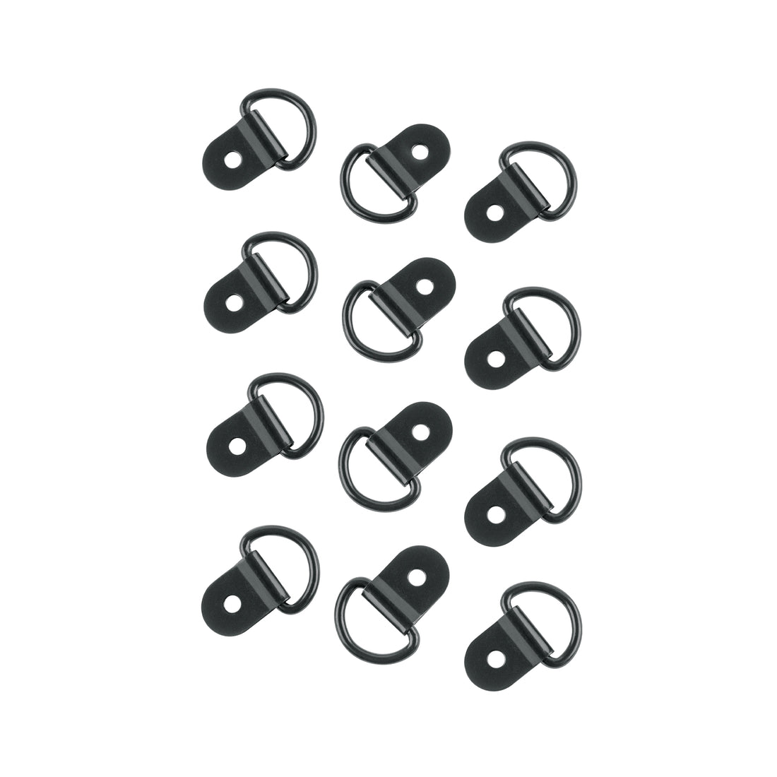 12 anclajes para amarre de carga, anillo en "D" espesor 1/8"