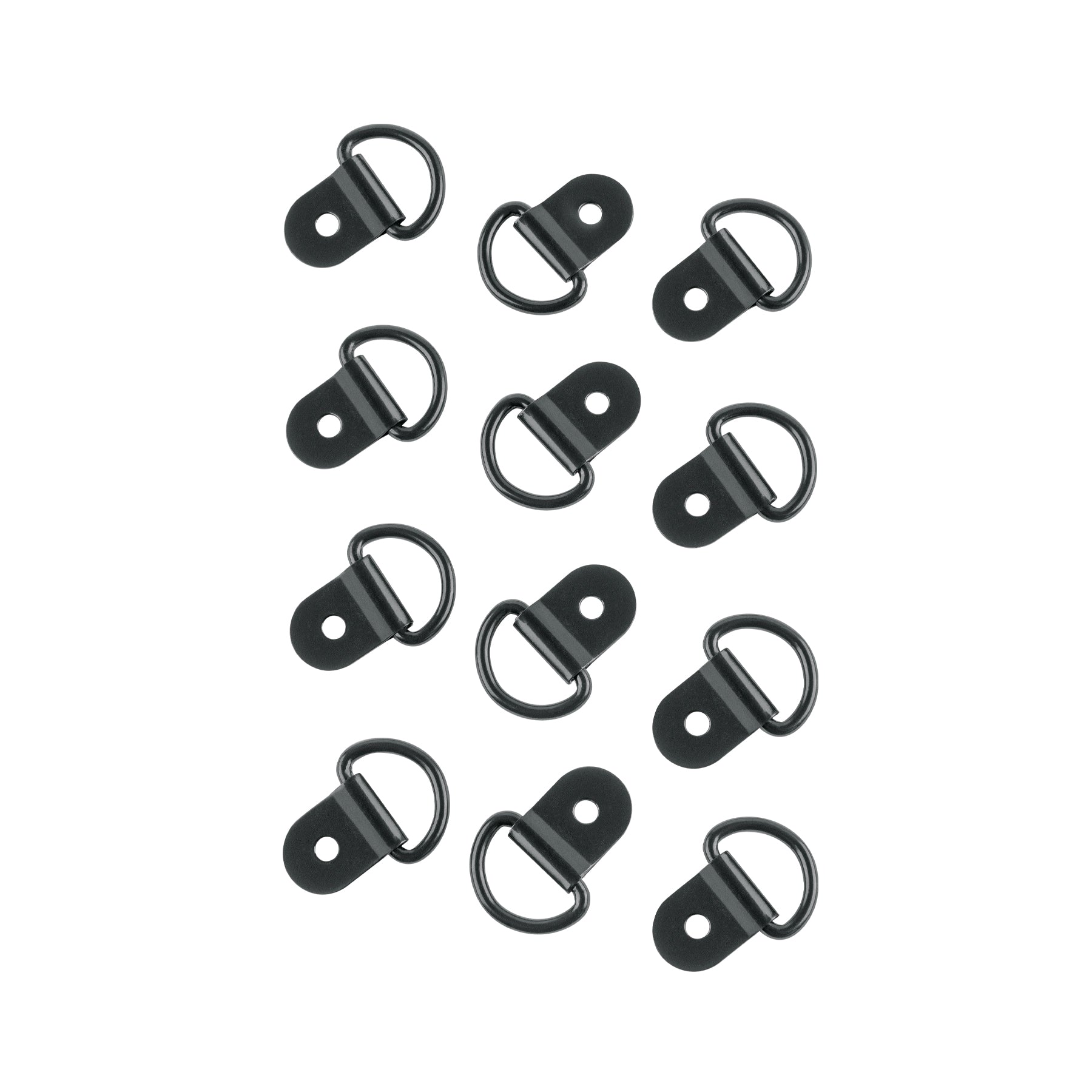 12 anclajes para amarre de carga, anillo en "D" espesor 1/8"