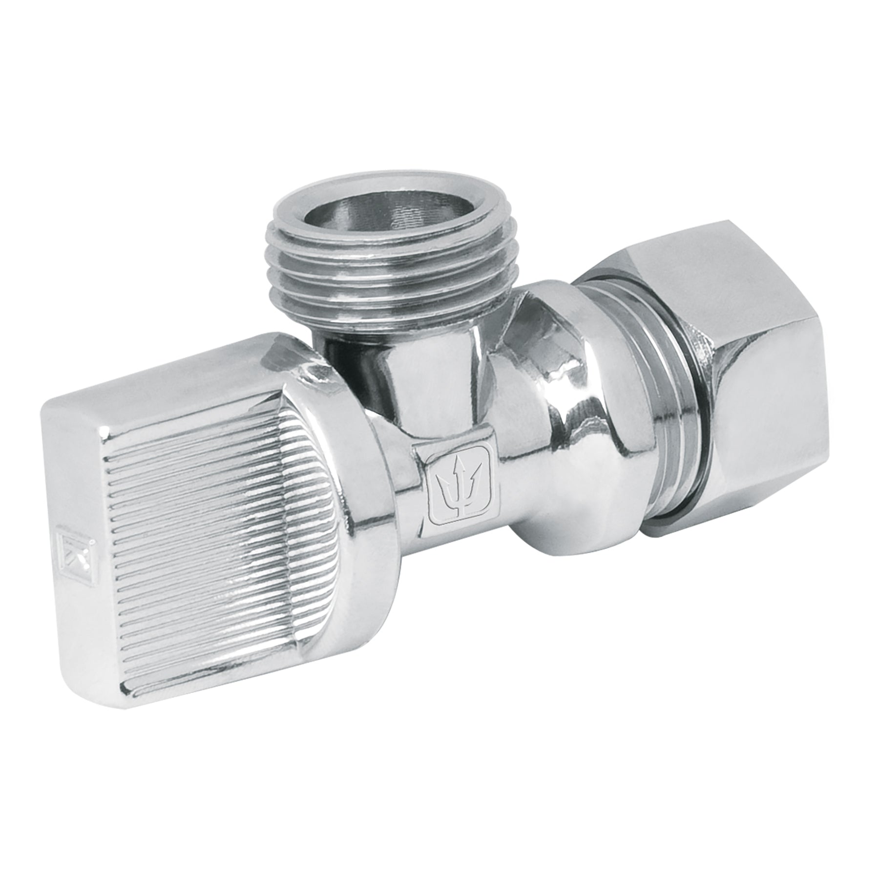 Llave angular 1/2", 1/4 de vuelta, barrilito, blíster, FOSET