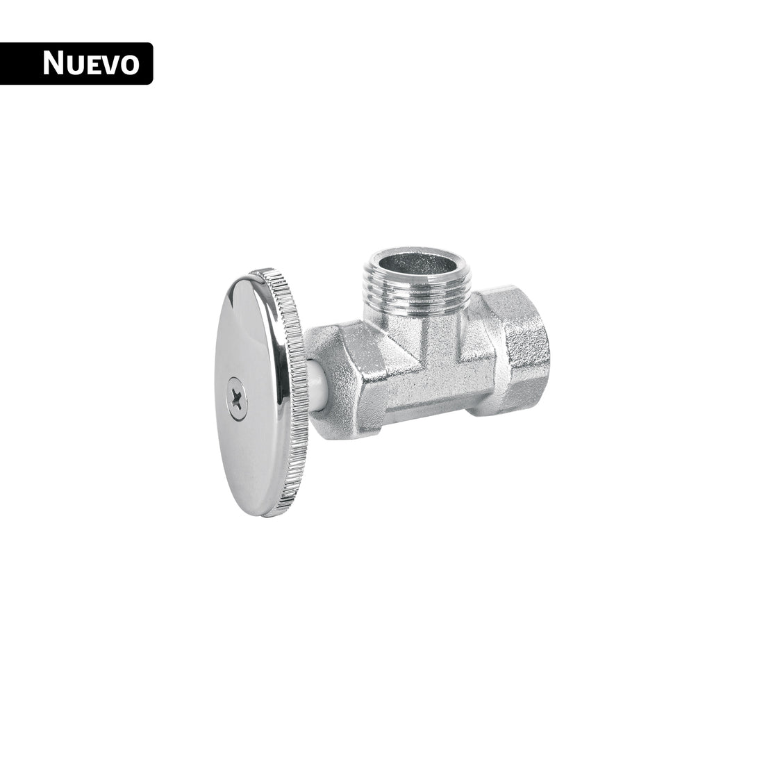 Llave angular 1/2", multivuelta, roscable, BASIC