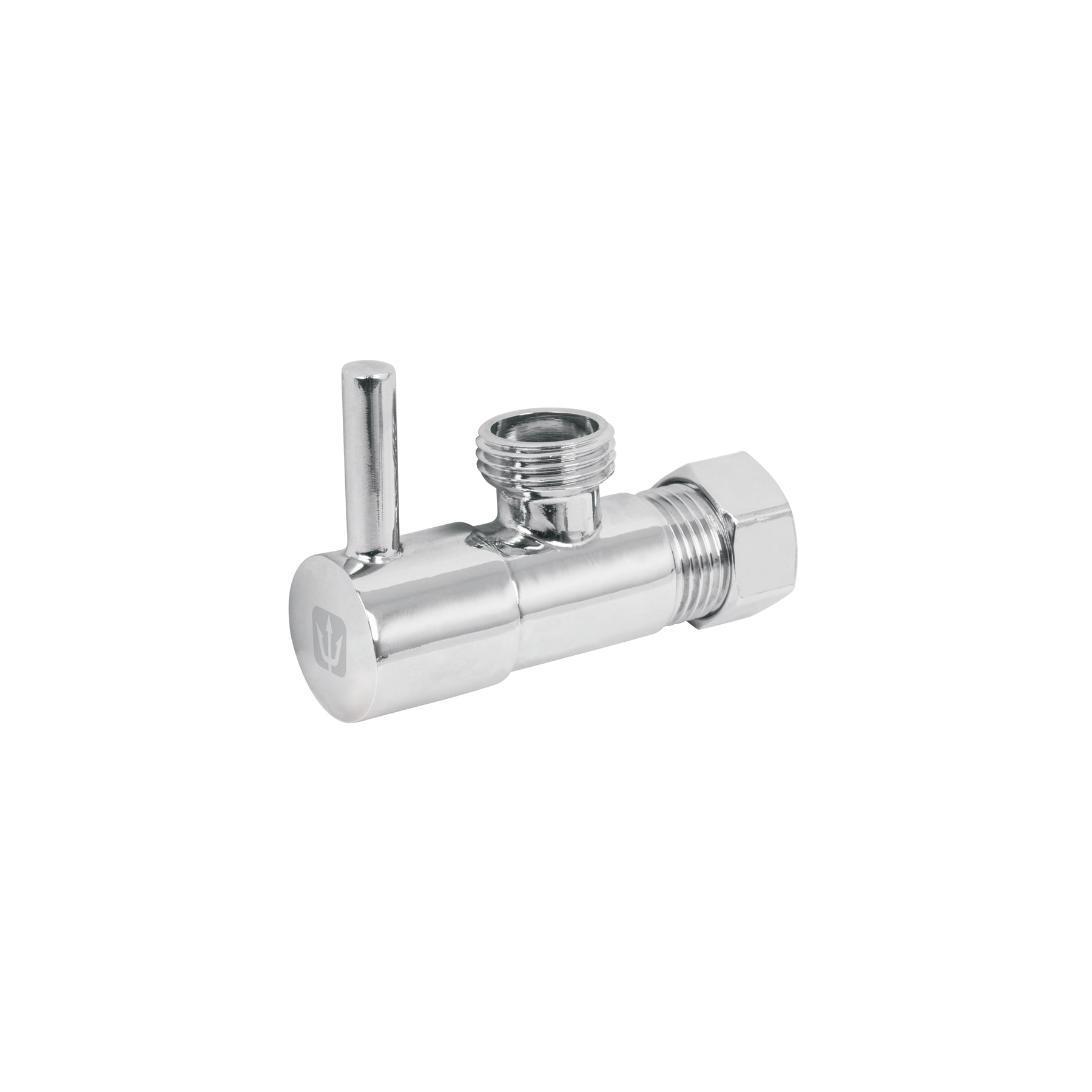 Llave angular 1/2",1/4 de vuelta, barrilito, maneral palanca