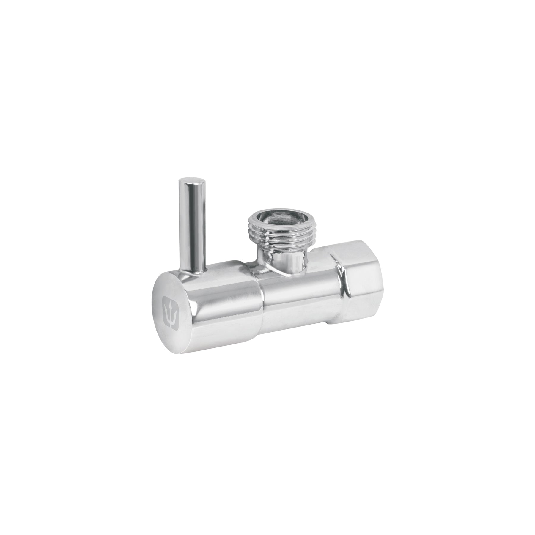 Llave angular 1/2",1/4 de vuelta, roscable, maneral palanca