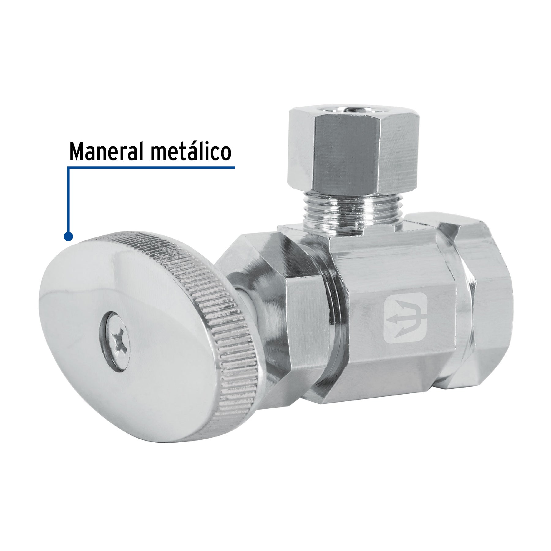 Llave angular 1/2 x 3/8", multivuelta, barrilito, FOSET