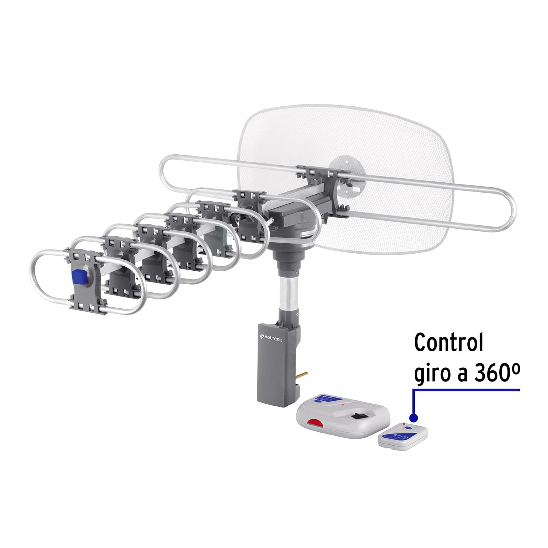 Antena aérea para HD TV, giratoria 360°, 16 dB, VOLTECK