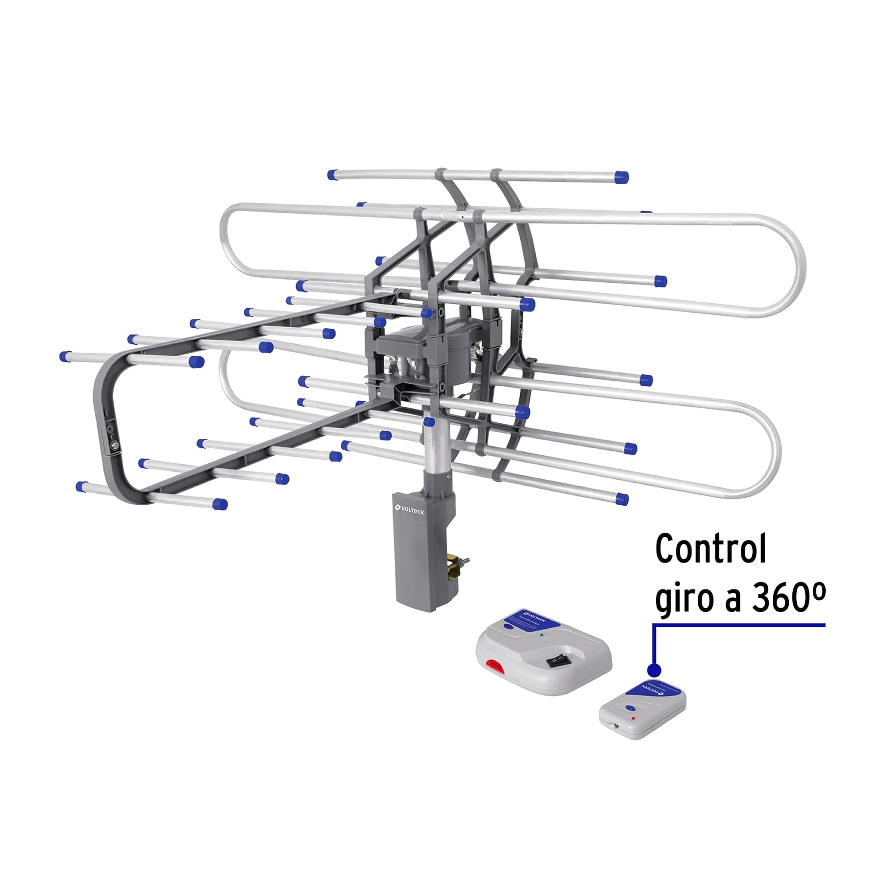 Antena aérea para HD TV, giratoria 360°, 20 dB, VOLTECK