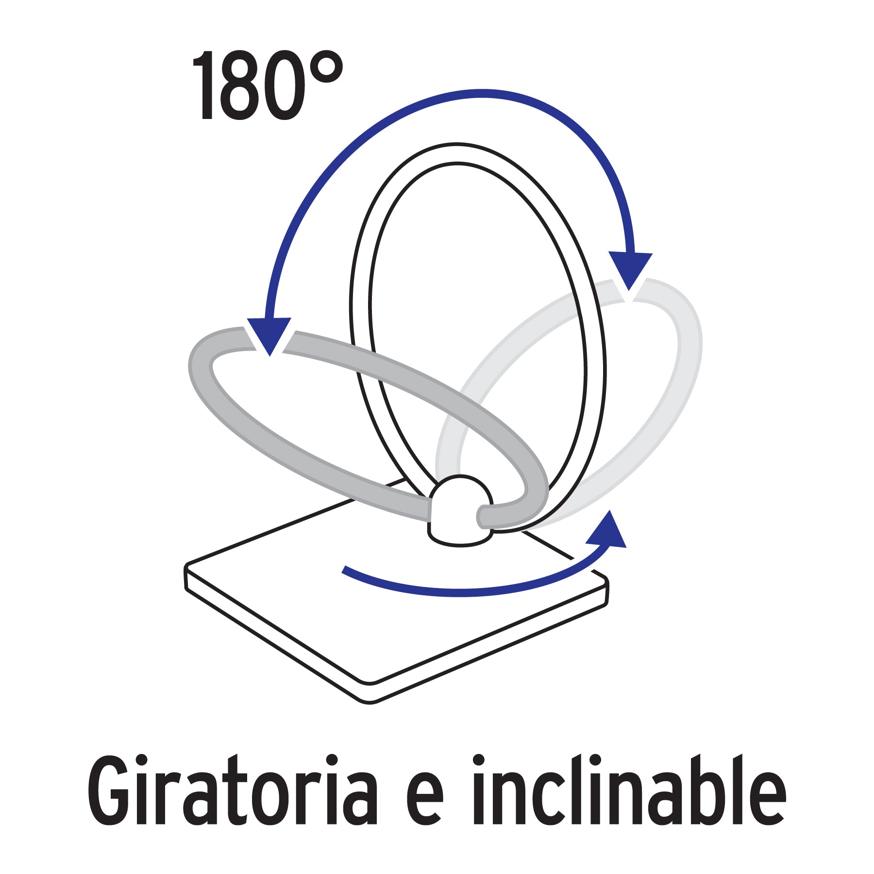 Antena interior para TV HD, tipo aro, 30 dB, VOLTECK