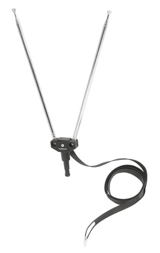 Antena de conejo, cable plano, 5 secciones, espiga