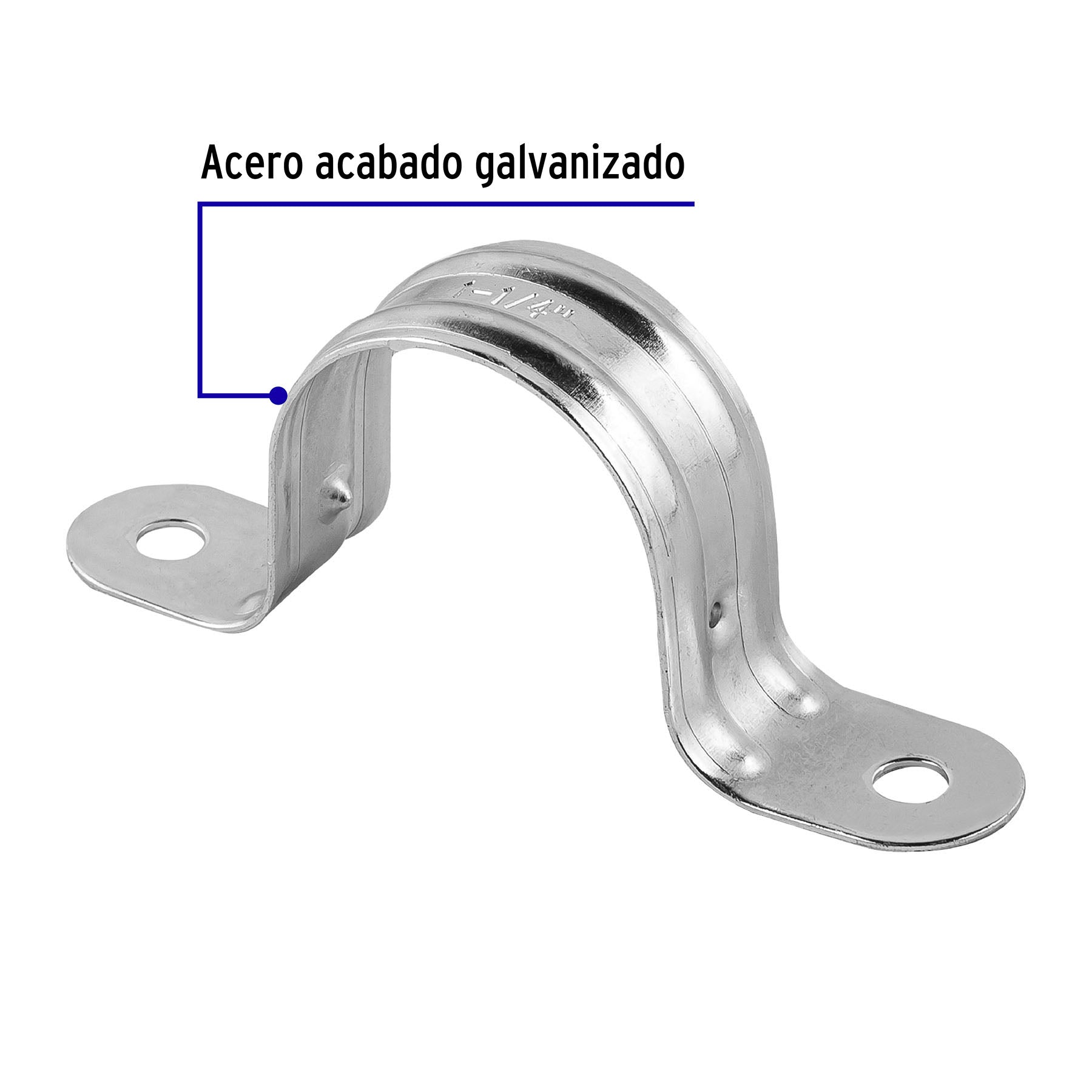 Bolsa c/5 abrazaderas tipo omega 1-1/4" p/tubo pared delgada