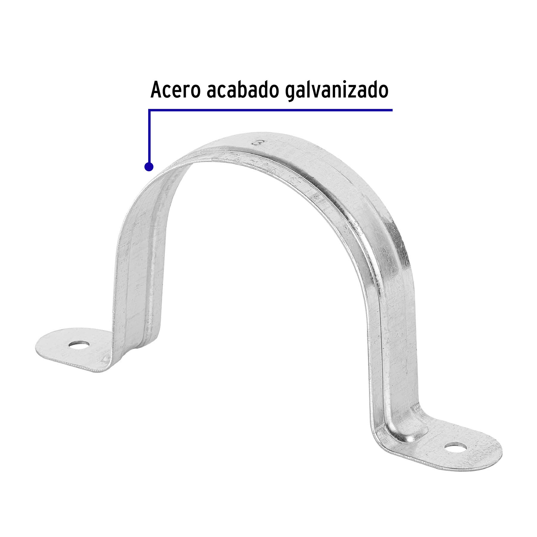 Bolsa c/5 abrazaderas tipo omega 3" p/tubo pared delgada