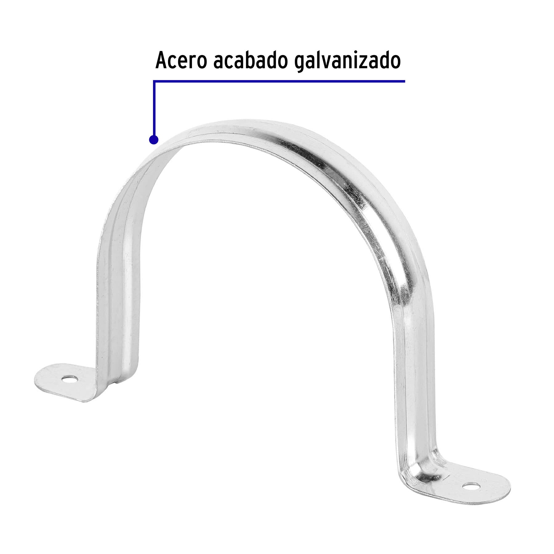 Bolsa c/5 abrazaderas tipo omega 4" p/tubo pared delgada