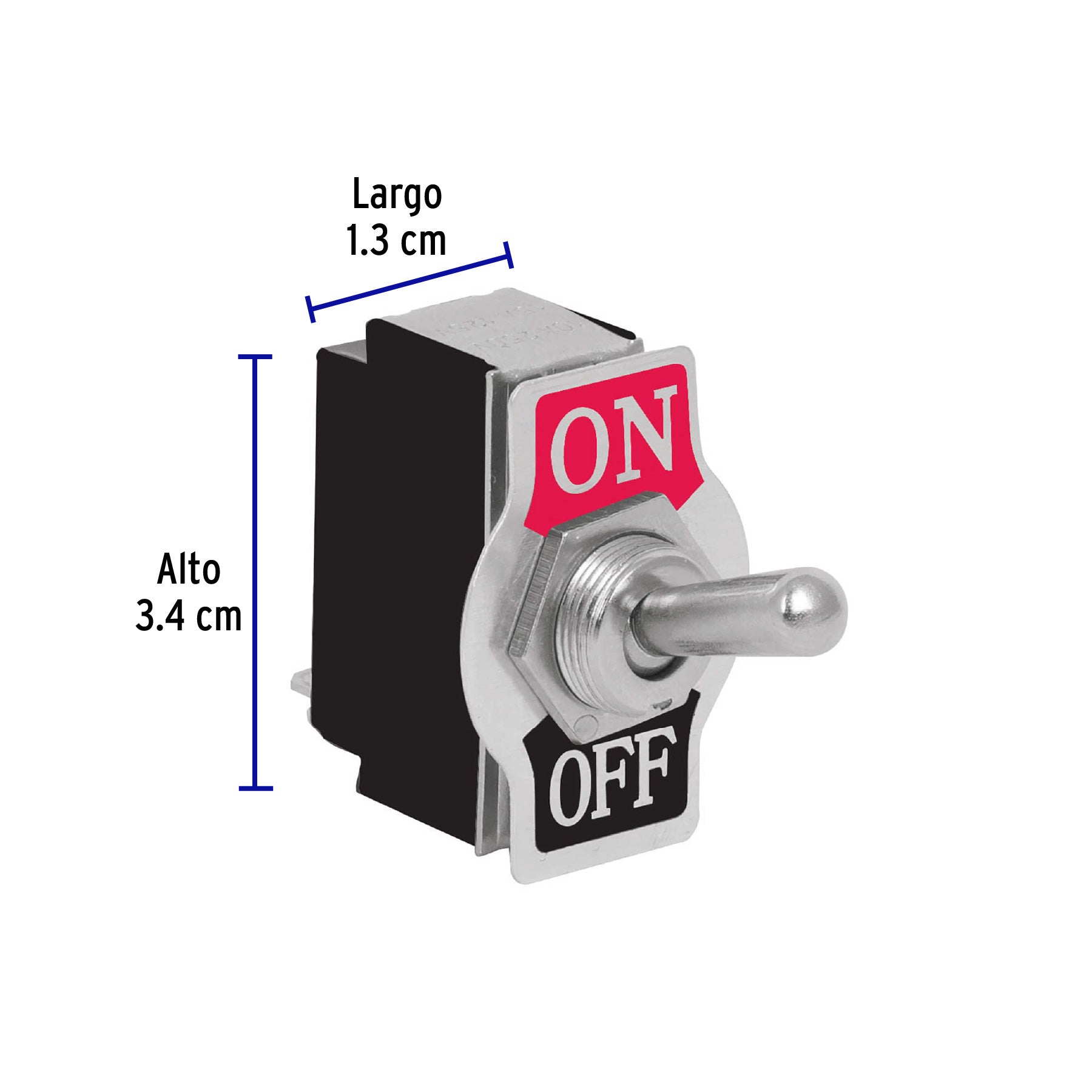 Interruptor de palanca, 1 polo, on-off, VOLTECK
