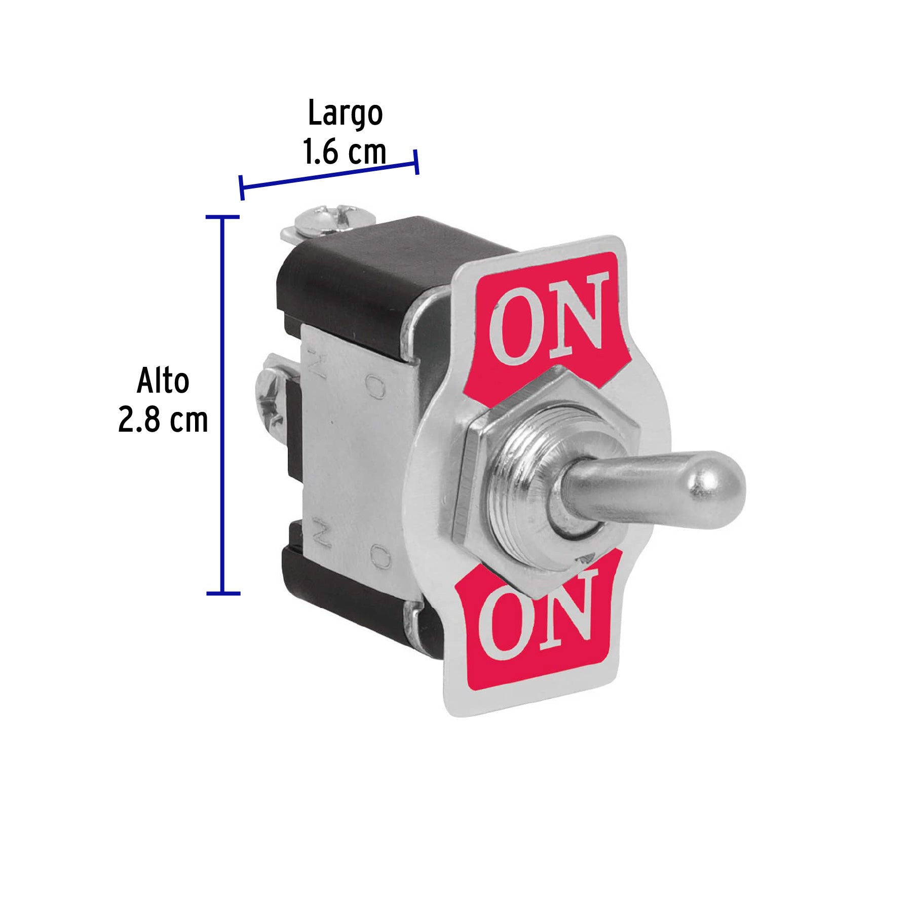 Interruptor de palanca, 1 polo, on-on, VOLTECK