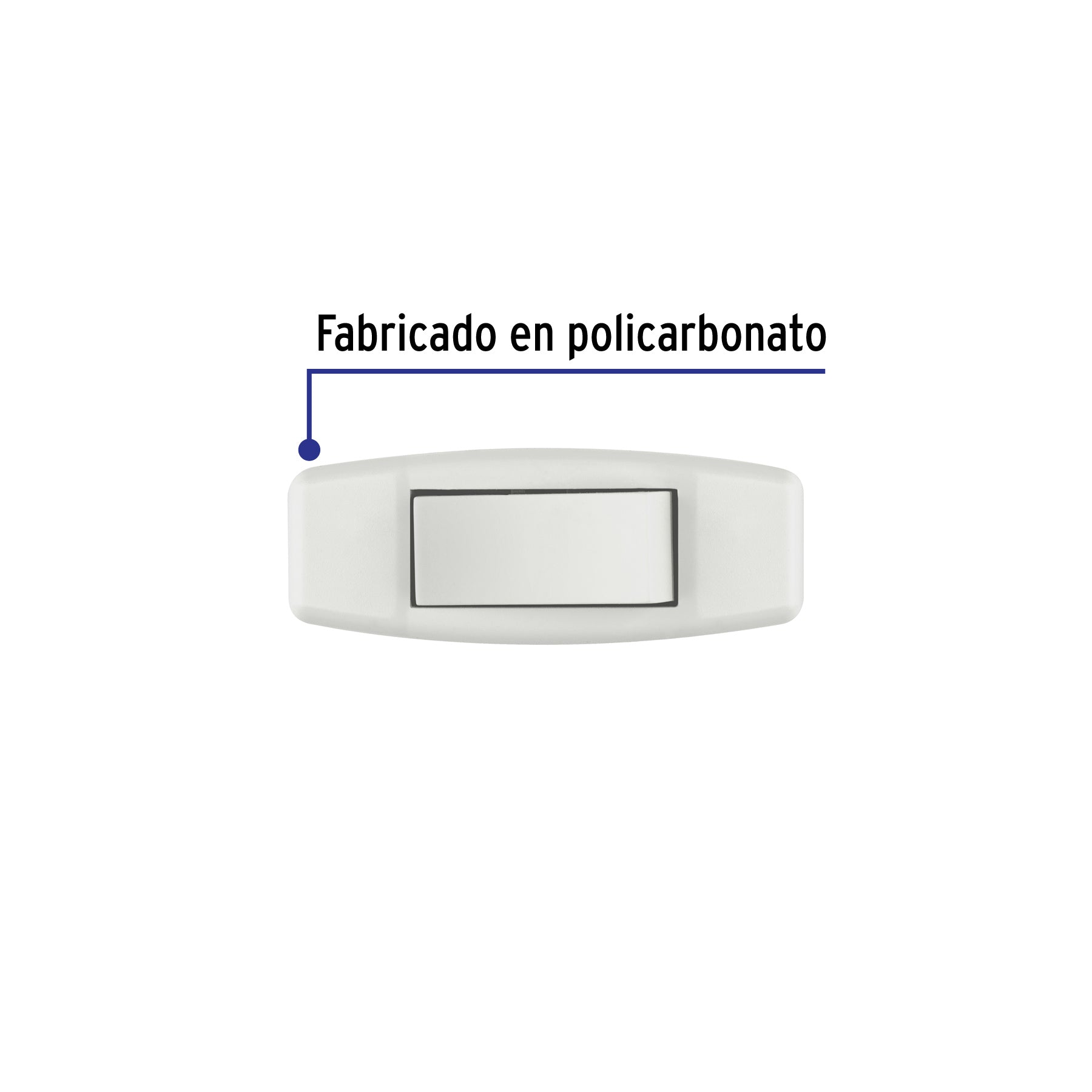 Interruptor de paso 3 A para lámpara, 127 V, VOLTECK